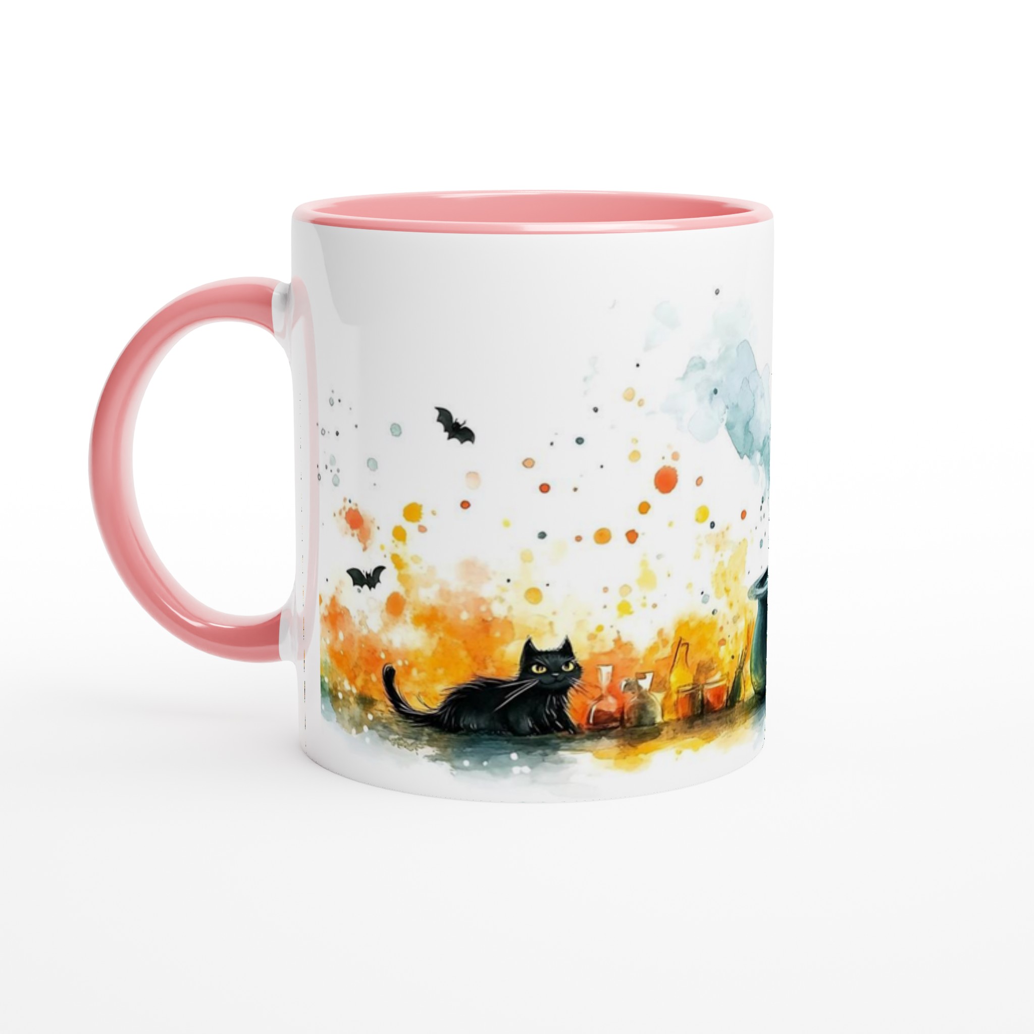 Förtrollande Häxa & Svart Katt Keramikmugg - 11oz Magisk Akvarell-Design i Flera Färger 6 73cd27f3-e586-4939-be69-cca4ab1e78ca