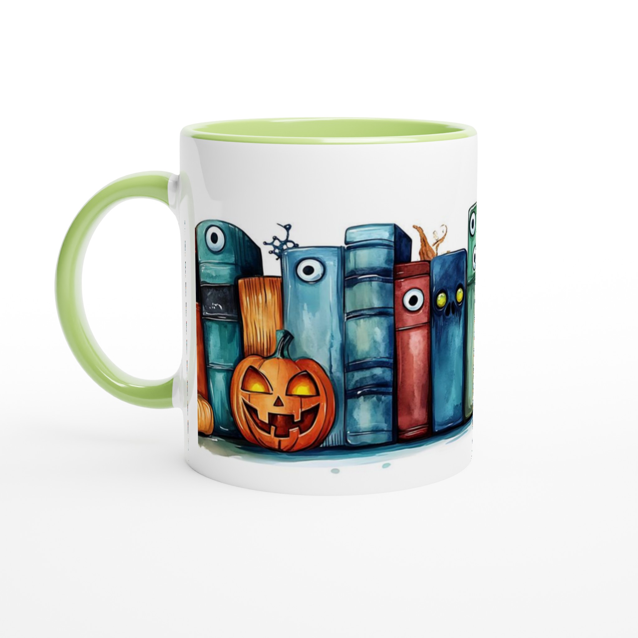 Mystisk Bibliotek Mugg – Keramisk 11oz Halloween & Bokälskare Kaffemugg i 7 Färger 7 7400a89f-3243-4745-97b5-4bd2dceee5d6