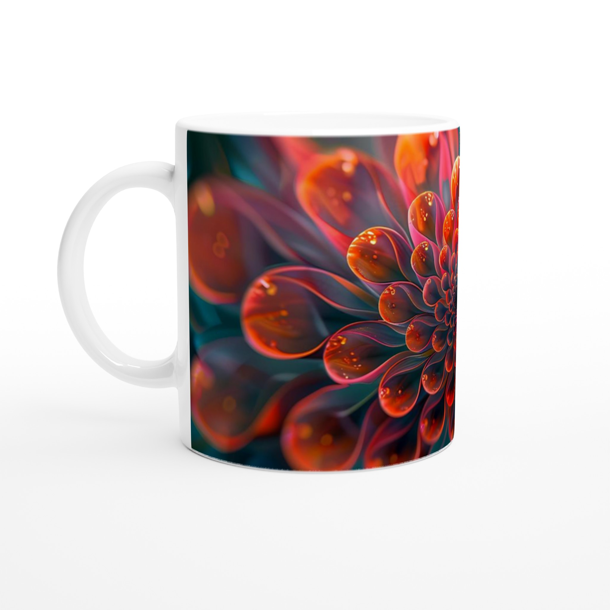 Mångfärgad blommig keramikmugg – 11 oz premiummugg i 7 livfulla färger 1 740ea822-062f-4e20-954a-8e7e0cde8987