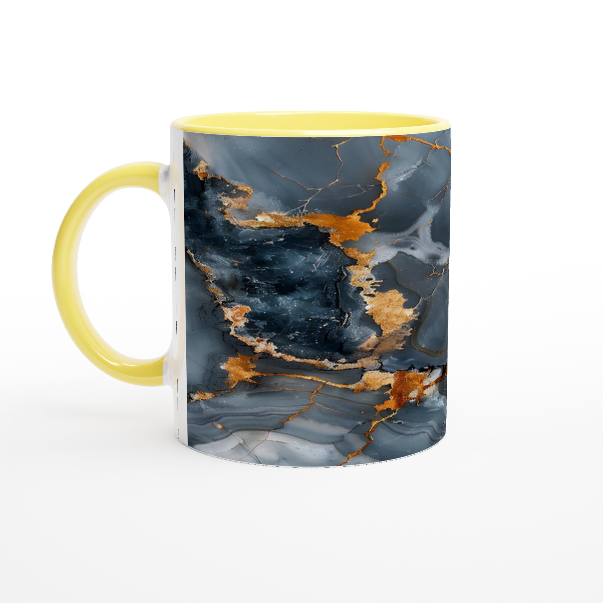 Lyxig Grå Onyx & Guldmarmor Keramikmugg – Elegant 11oz Kaffemugg 3 74401bdb-1163-4890-b3f9-2e58776202bf