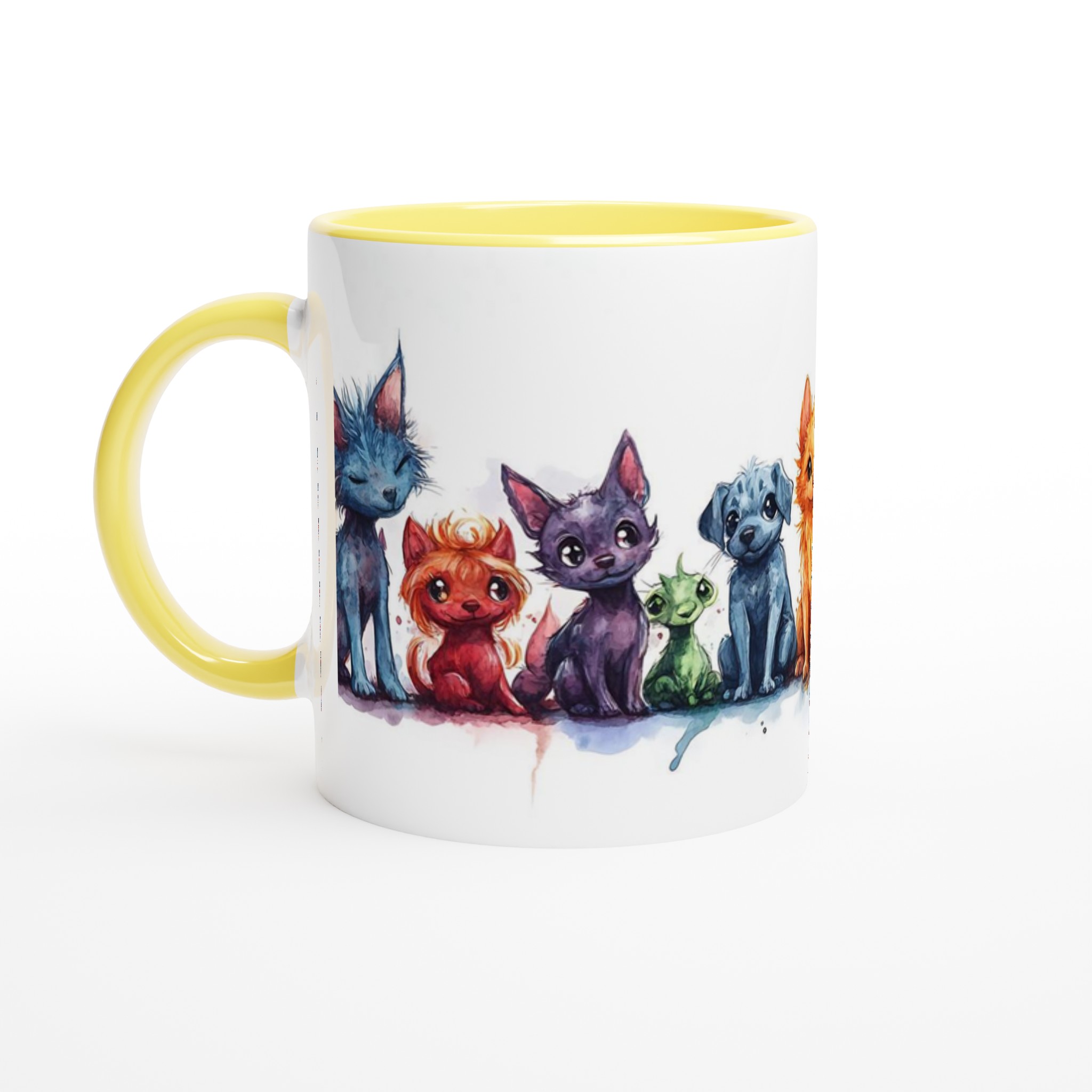 Söta Halloween Vänner 11oz Keramisk Mugg – Färgglada Monstervalpar & Pumpa Design 3 7482ccc7-27bd-4d69-b213-c20d3c86c7d1