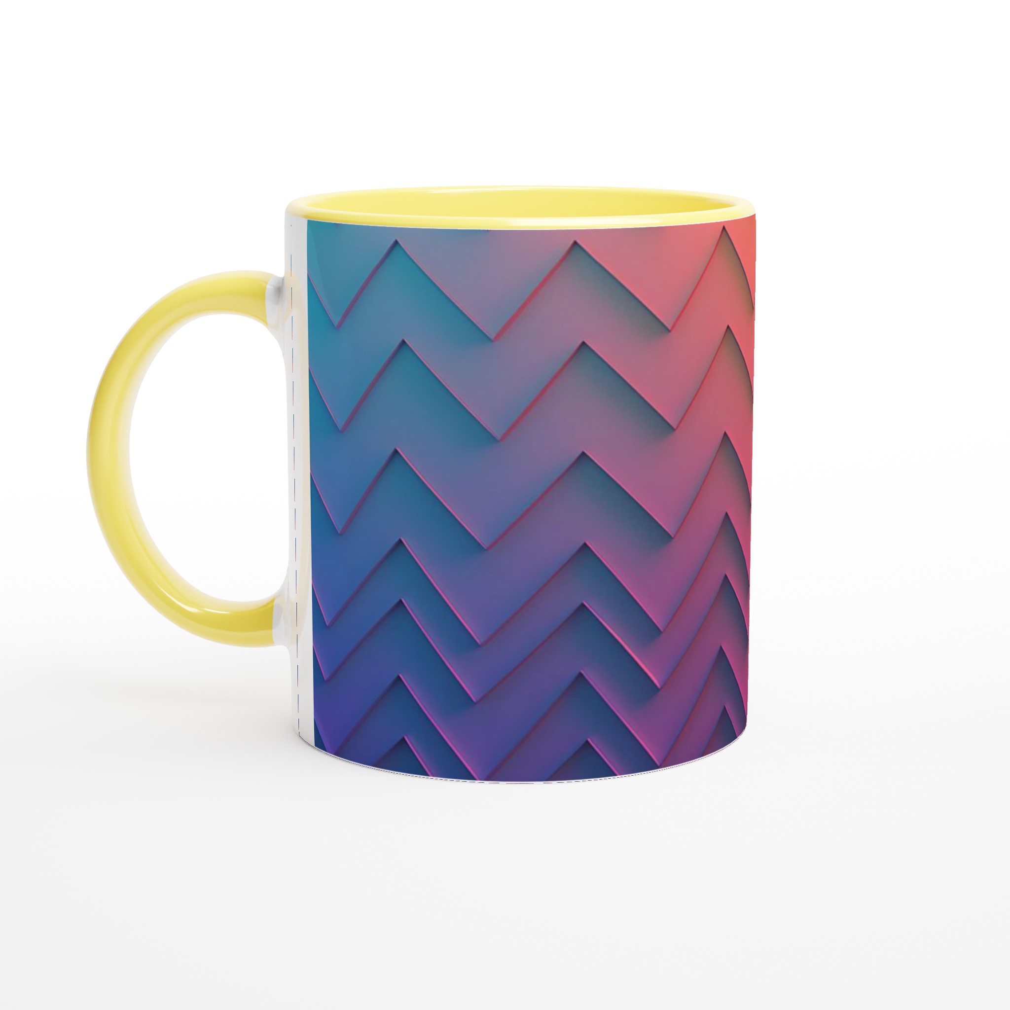 Vit 11oz keramisk mugg med livfulla färgval – välj bland sju eleganta nyanser 3 74923013-89f6-4b48-b4bb-21d735f90d05