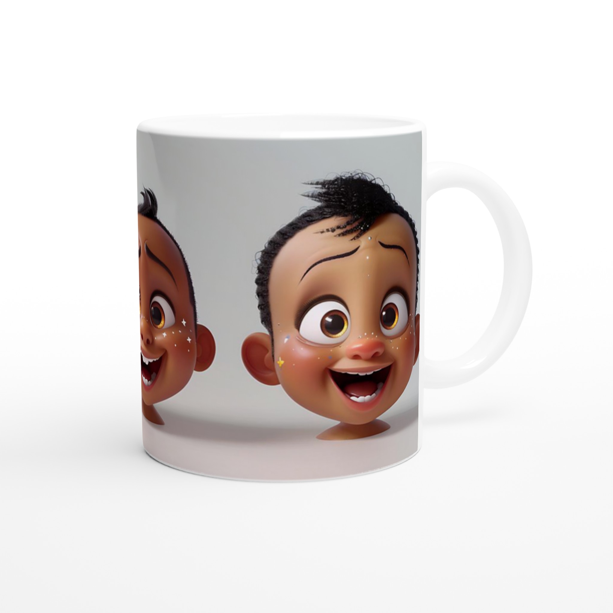 Glädjefylld Barndomsmugg – 11oz Keramisk Mugg med Lekfulla Ansikten i Flera Färger 9 74929f01-58d6-44fb-ae94-78e2ec941c44