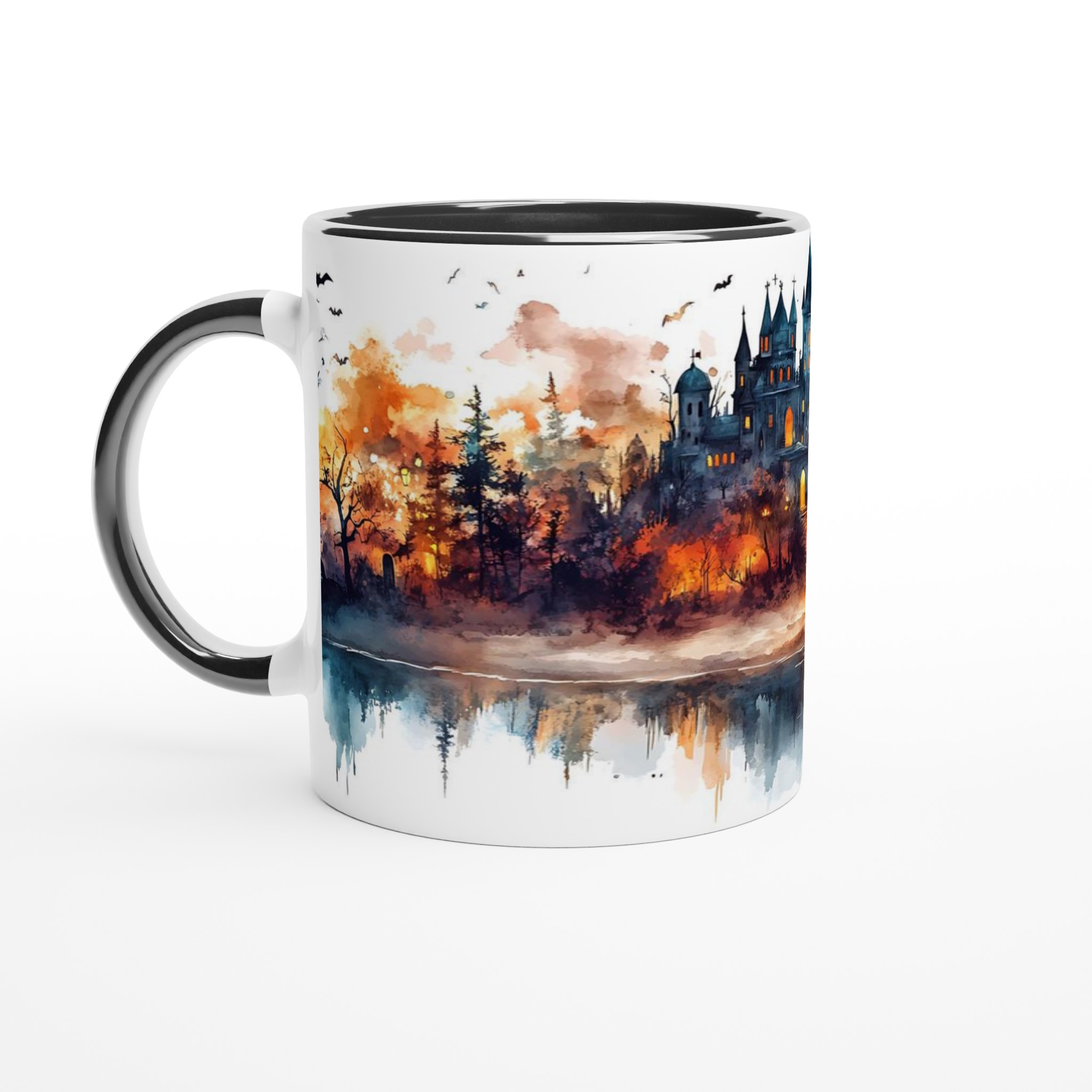 Mystisk Slott-mugg i Akvarell – 11 oz keramisk mugg för Halloween & Sagofantaster 4 74c7ac8f-9669-4ac7-b920-9d19e0a9551f