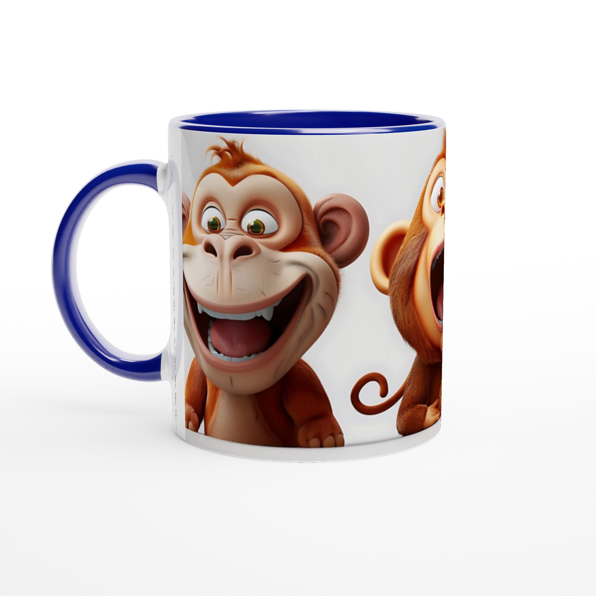 Glada Apor Keramikmugg - 11oz Rolig Kaffekopp med Uttrycksfull Design i 7 Färger 2 754a880f-2991-47a2-9744-3136528a8802