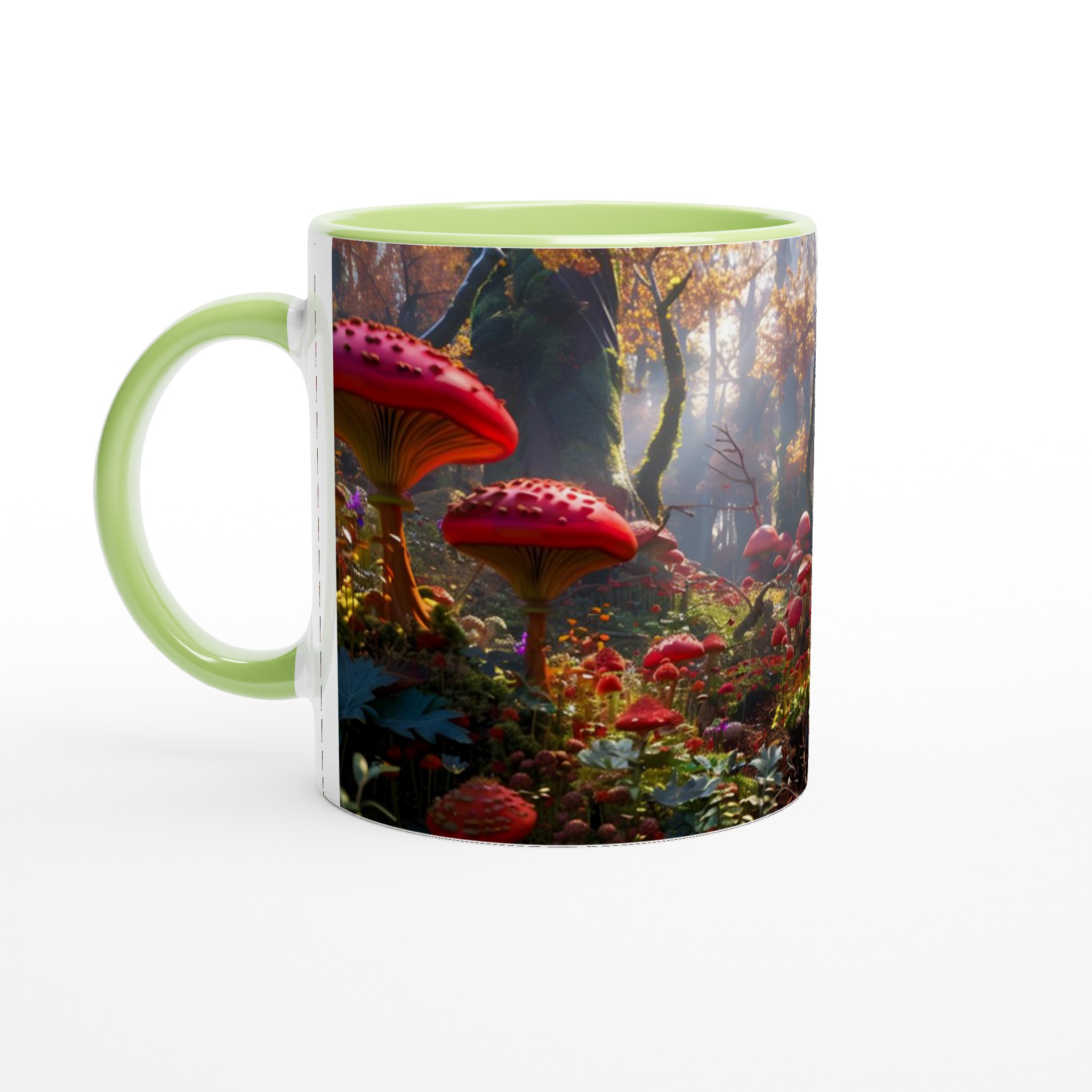 Förtrollad Skog Mugg – Levande Röd Svamp Design på 11oz Keramikmugg 7 754c806e-d401-4fdd-845e-5d0cd2d2ac24