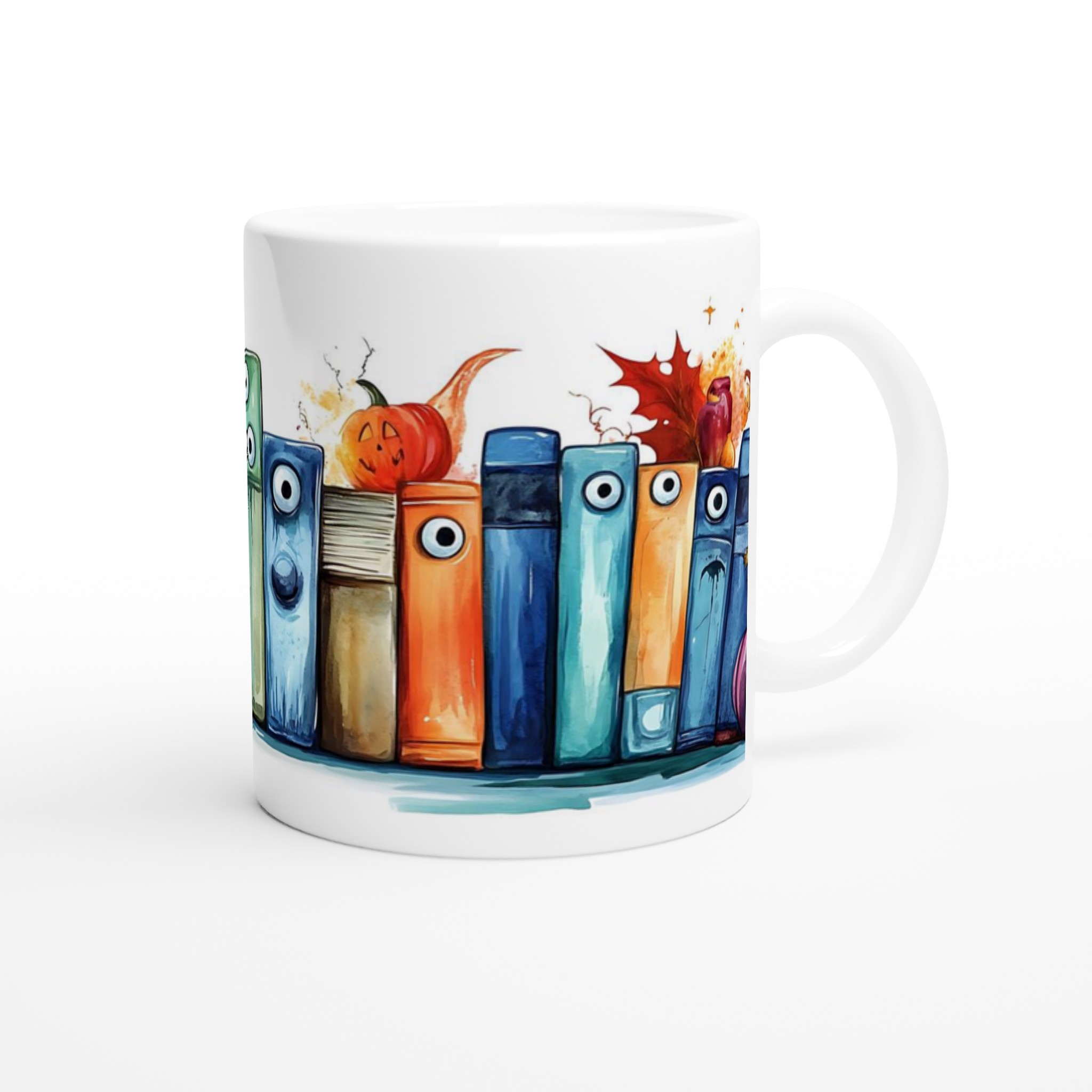 Mystisk Bibliotek Mugg – Keramisk 11oz Halloween & Bokälskare Kaffemugg i 7 Färger 9 755fcde8-2b30-4a53-be76-7169c46265dc