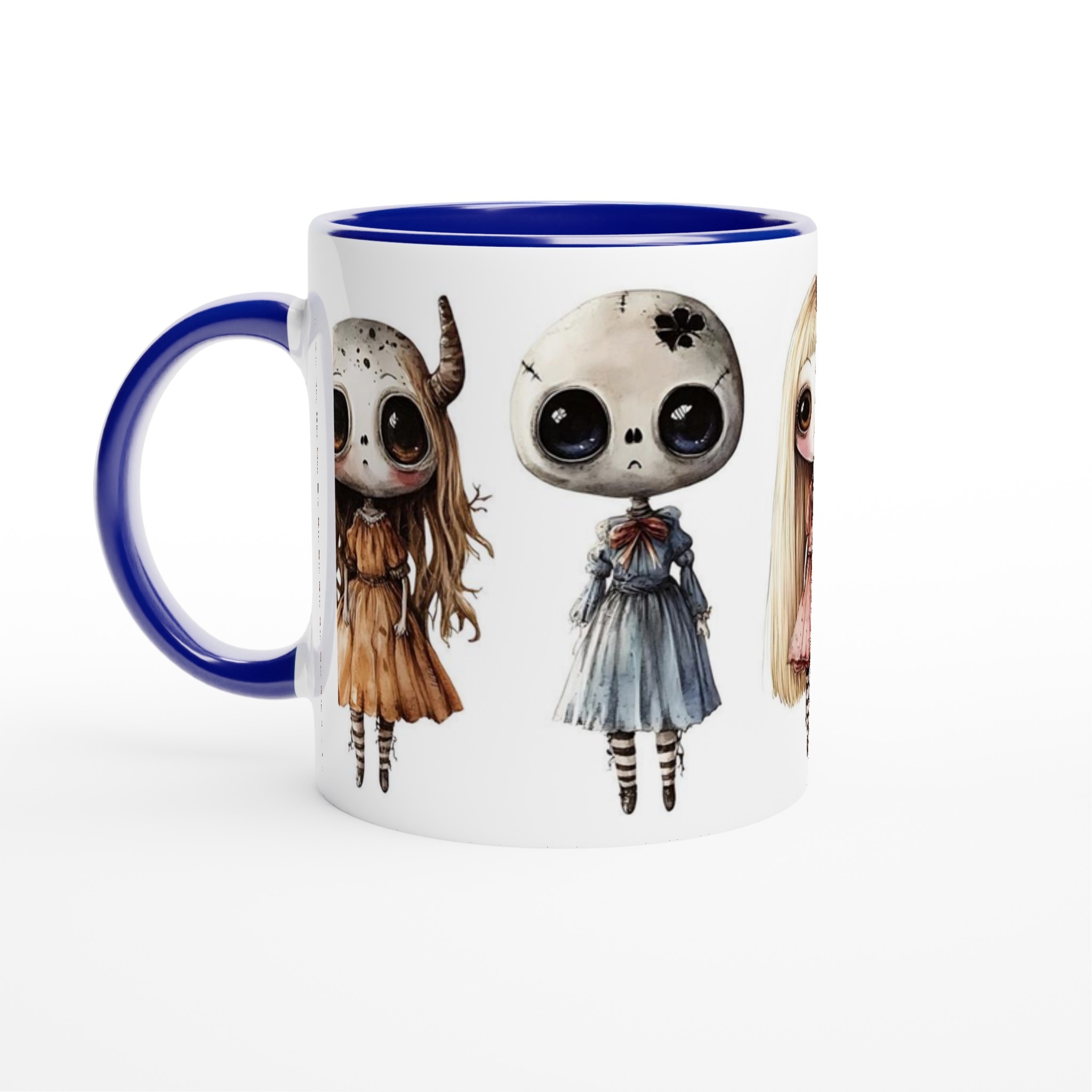Udda Vänner Keramikmugg - Gotisk Chibi Stil med Stora Ögon. Välj din färg! 2 756a1b8d-b0cf-42ca-962a-f18639fb0701