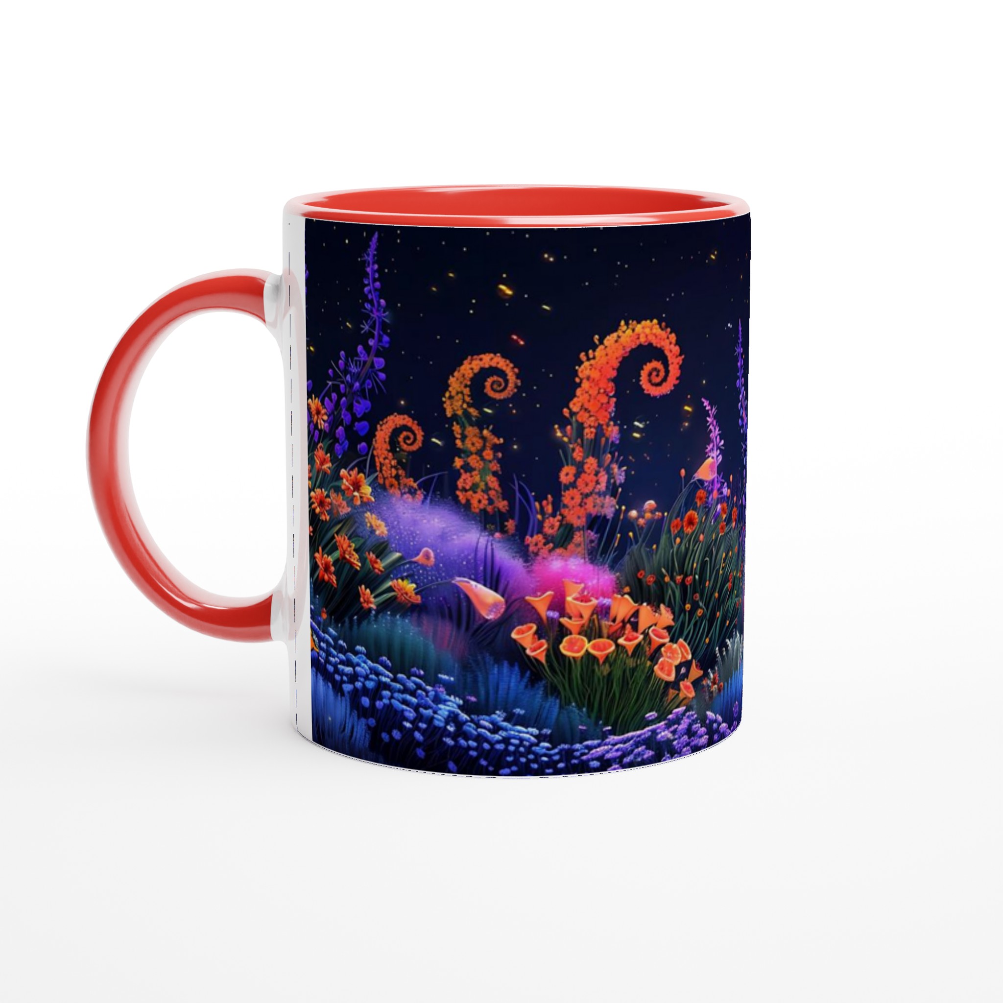 Magisk Nattblommor 11oz Keramikmugg – Drömsk Design i Färgstarka Nyanser 5 7579d1f6-c36e-4321-8200-064d968230fd