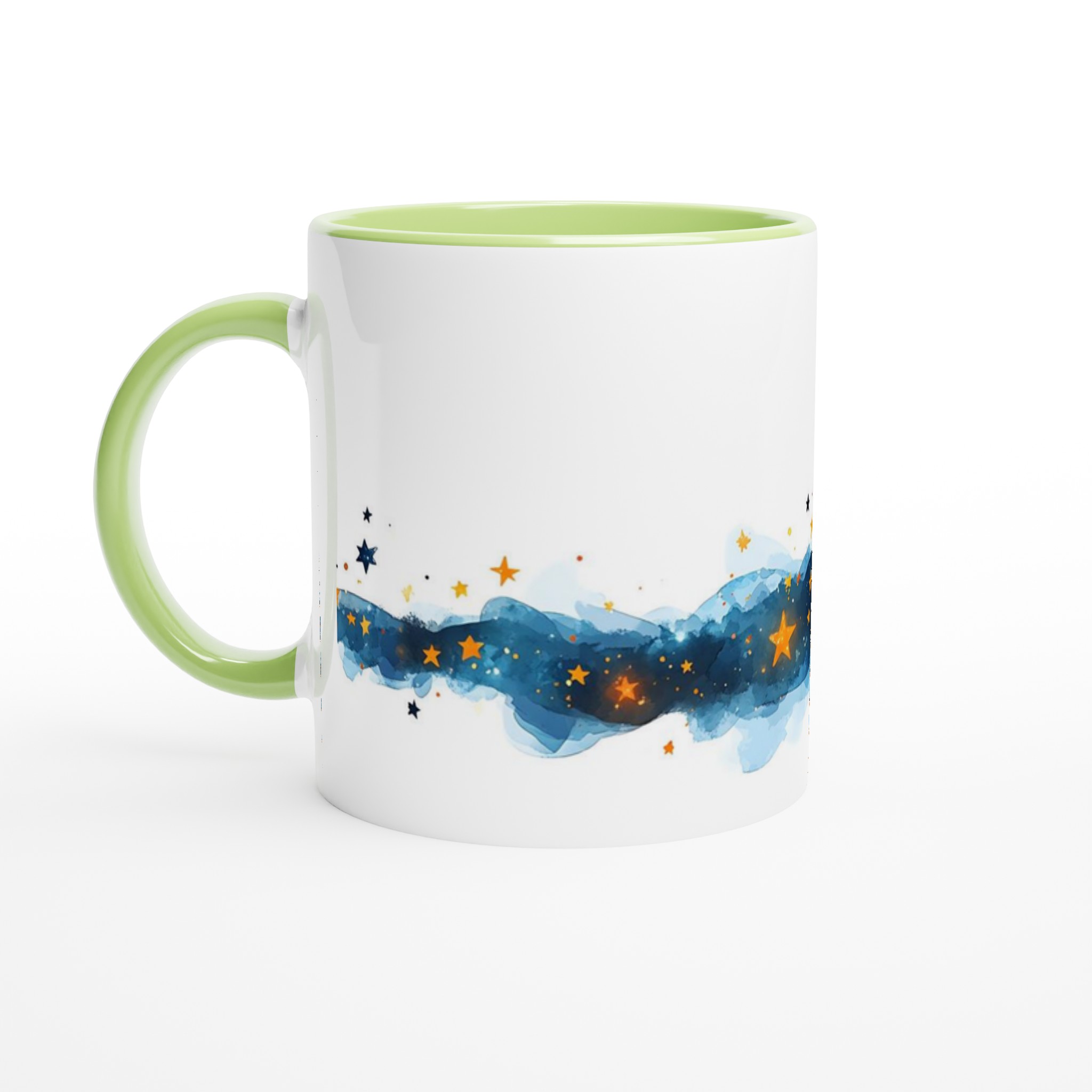 Mystisk Häxa & Stjärnhimmel 11oz Keramisk Mugg – Drömsk Akvarellkonst i Valfri Färg 7 758da77e-b175-44ef-9022-1a592a79fde0