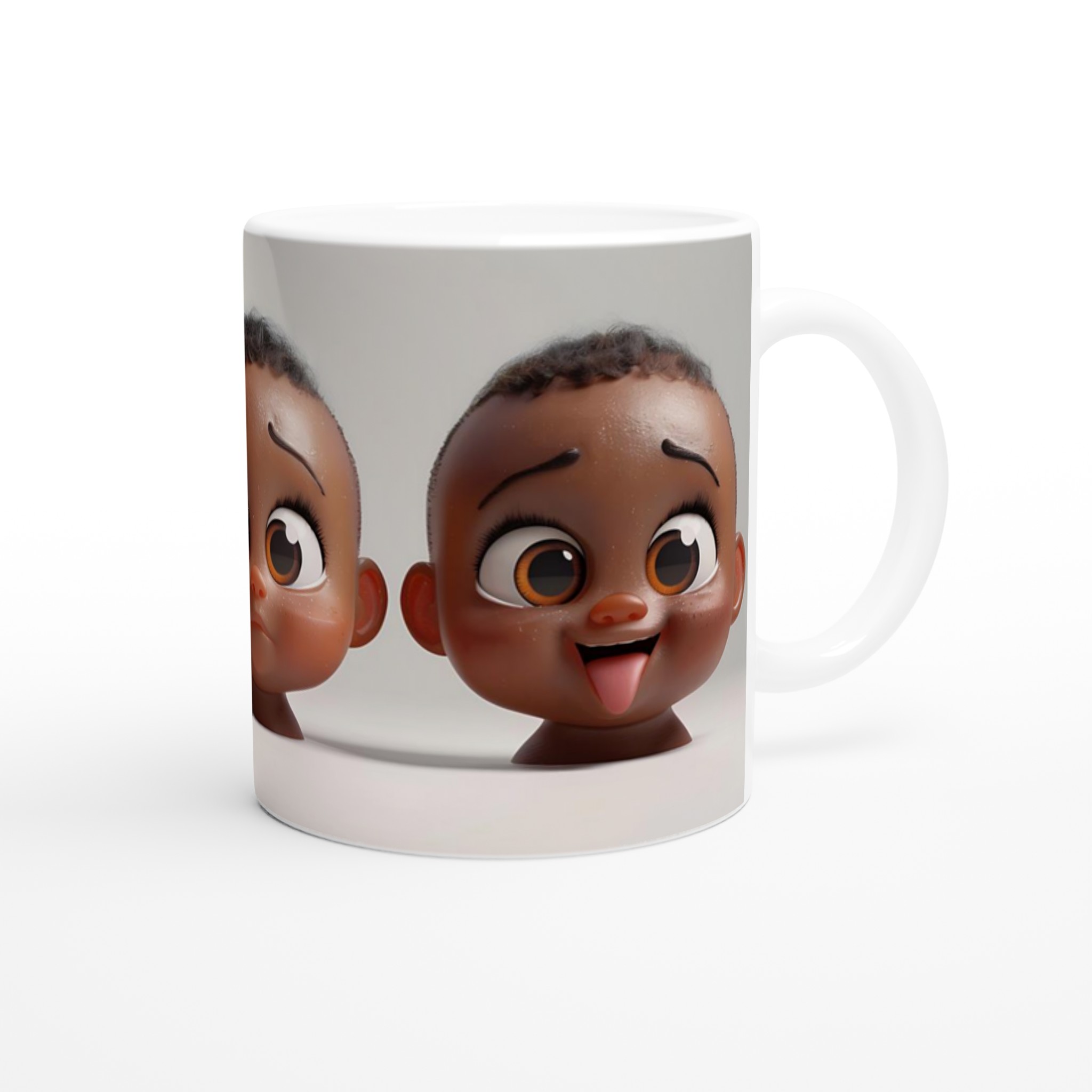 Söta Babyansikten Keramikmugg – Uttrycksfull 11oz Kaffemugg i Ditt Val av Färg 10 75aa56f9-f32e-481f-9bcf-11a27e1dcacd