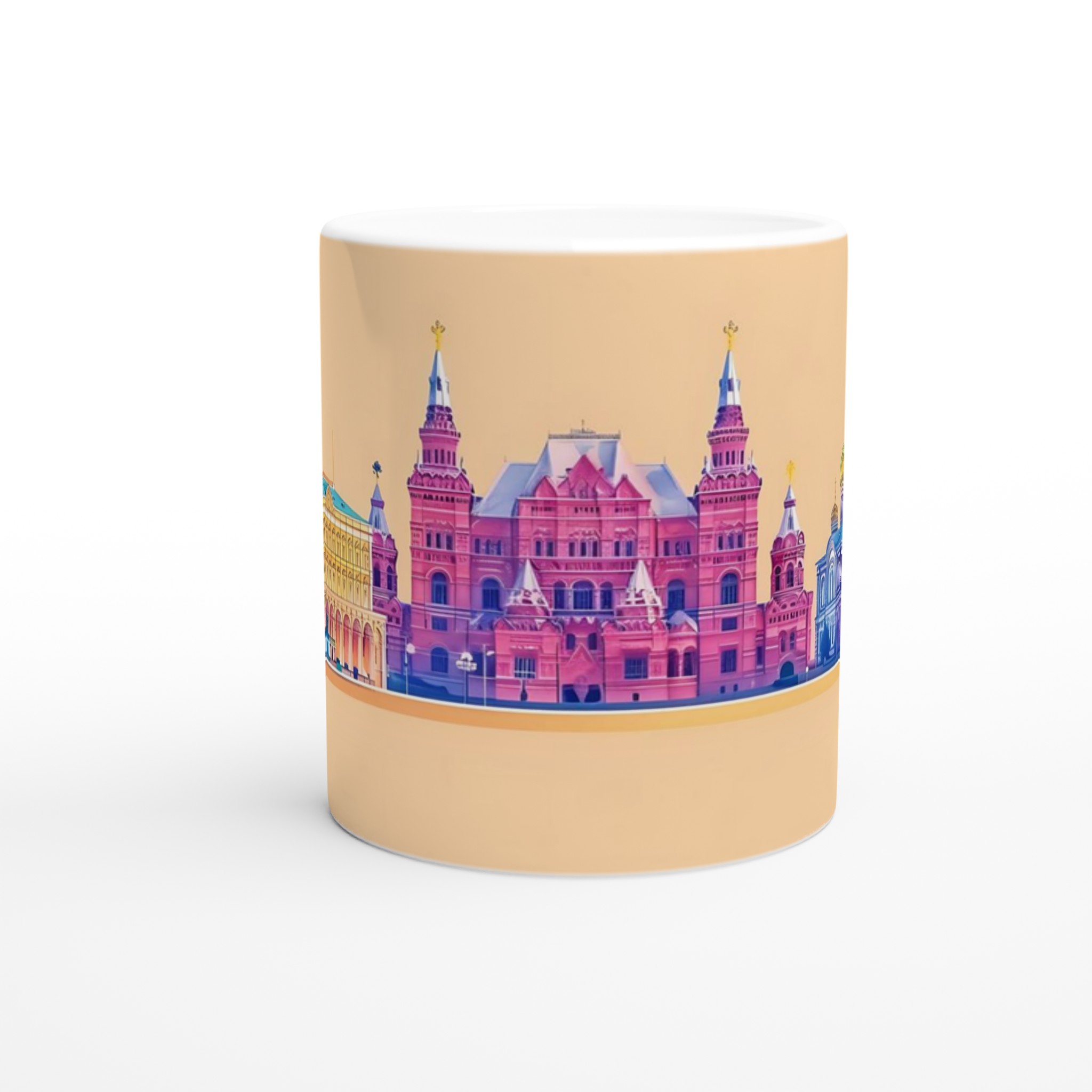 Färgglad Stadsbild Mugg – Arkitektur i Pastellnyanser – Välj bland 7 Färgstarka Alternativ 8 75c5cef4-6e11-4f96-8f1b-e46b0005ee4c