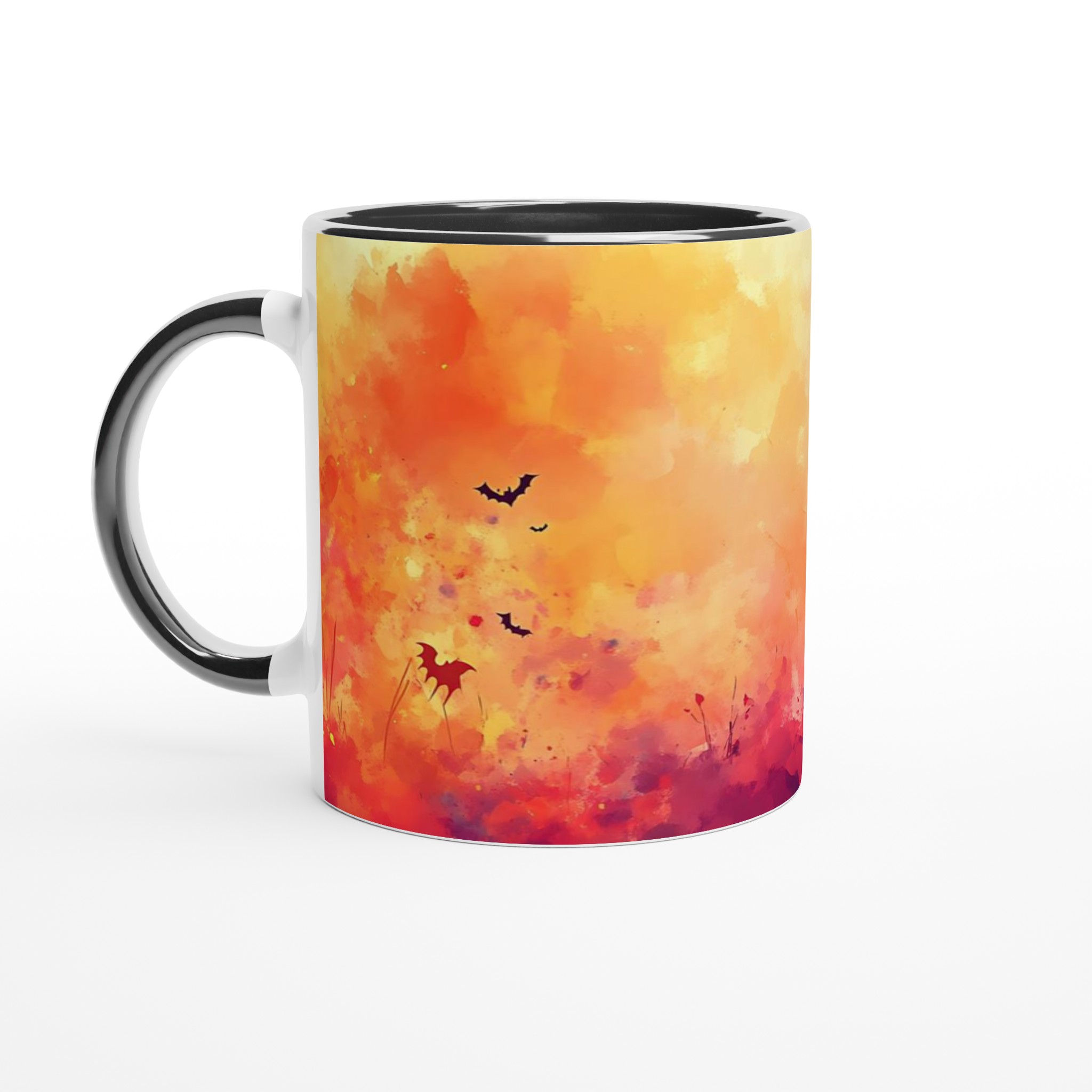 Magisk Halloween Mugg – Lekfull Design i Akvarell | 11oz Keramisk Kaffemugg 4 75ff8730-2ad2-413a-8049-f72c825ac37d