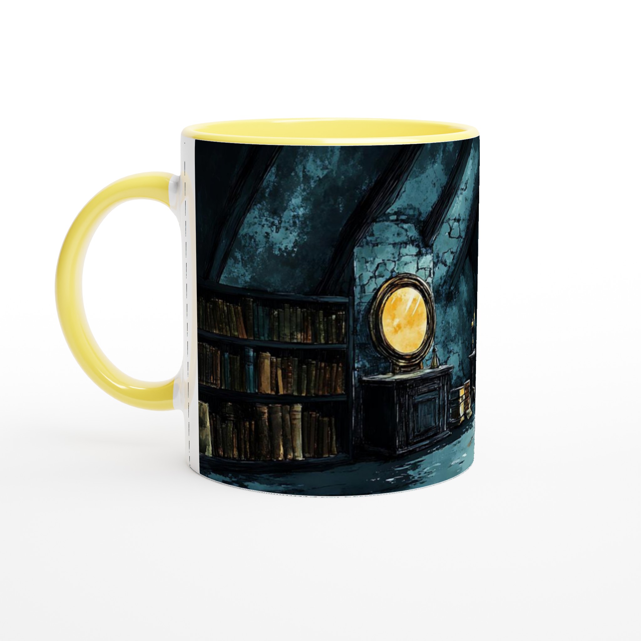 Mystisk Gotisk Vindsrum Mugg - 11oz Keramikmugg i ditt val av 7 färger 3 761db5c5-edd8-49c2-9e04-319673ac3cea