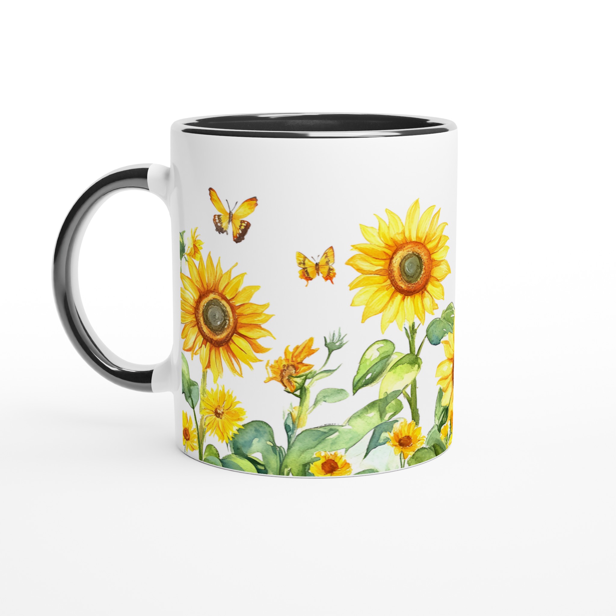 Solros- och Fjärilsmugg – Keramisk 11oz Kaffemugg i ditt val av 7 Livfulla Färger 4 761fccf1-77dc-471a-9e2d-0a69e736b225