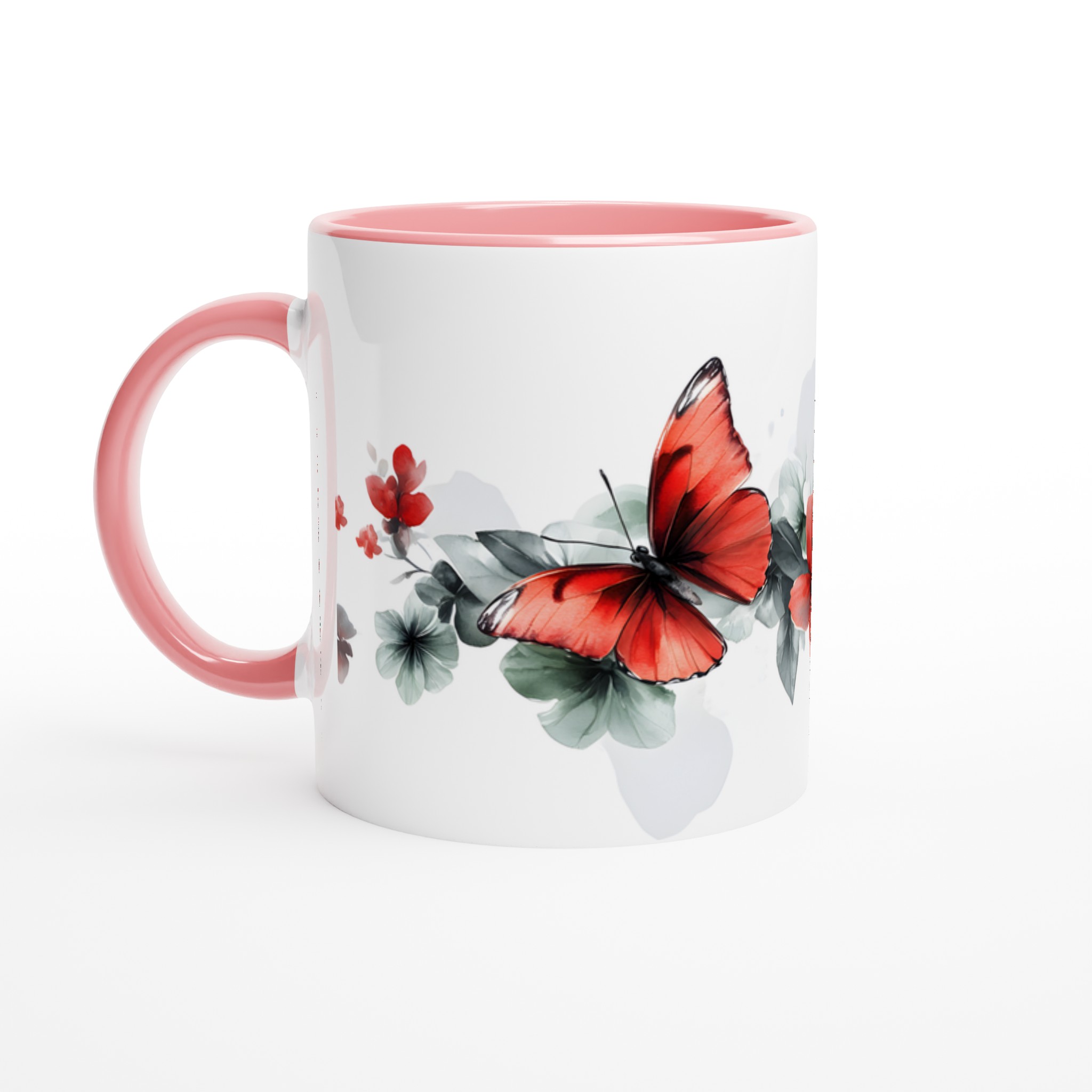 Fjärilsmugg - Upplyftande Design med Akvarellinspirerade Fjärilar och Blommor 6 76231921-e665-4155-8b60-64f5d78822d9