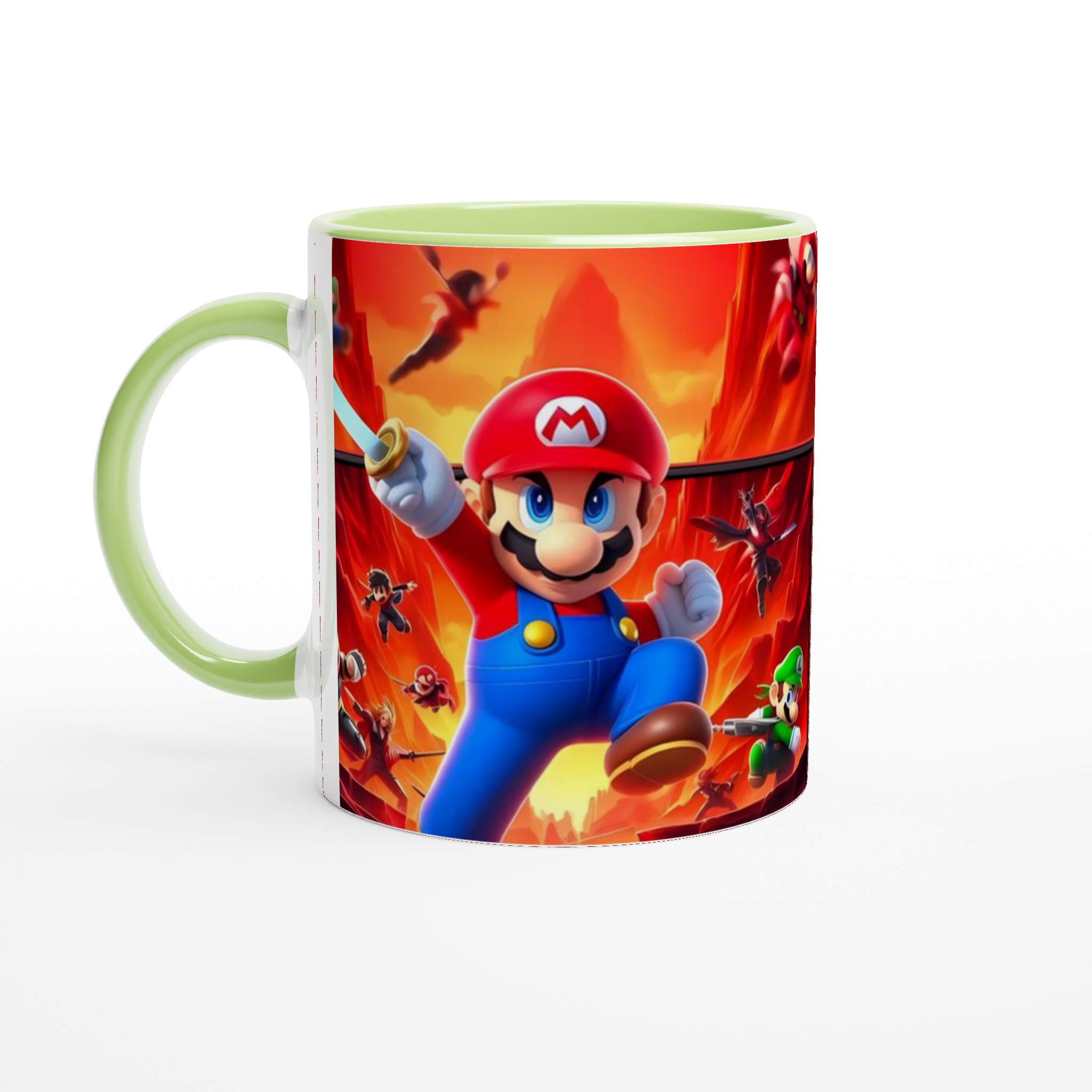 Vit 11oz keramisk mugg med livfulla spelmotiv i flera färgalternativ 7 7666e87d-d765-4ca7-85f4-42cc51b88f29