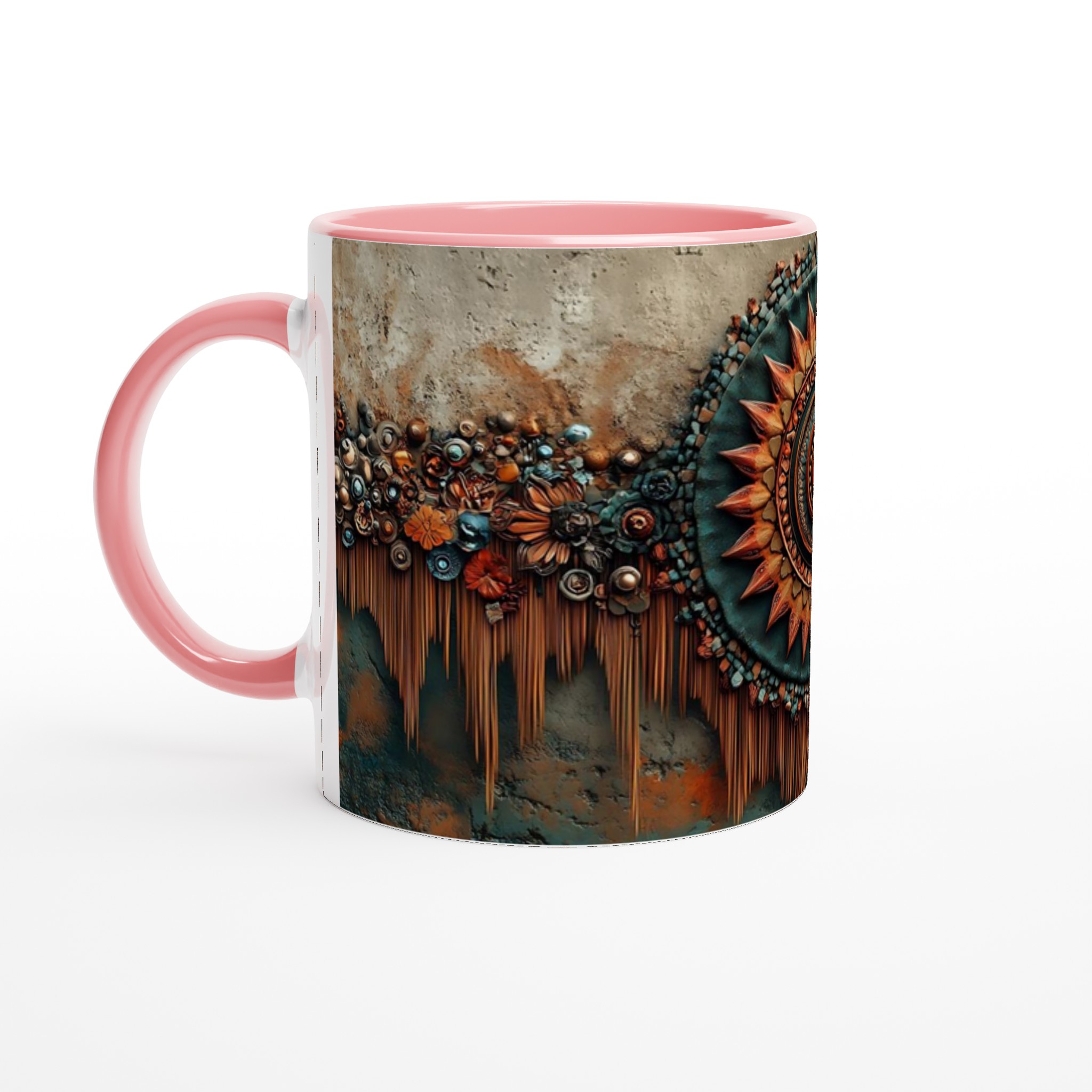 Aztec Sun Mandala Mugg - Vibrerande, Unik Keramikmugg i ditt val av sju färger 6 7679a632-f7be-4396-a825-7bff7b5d04e8