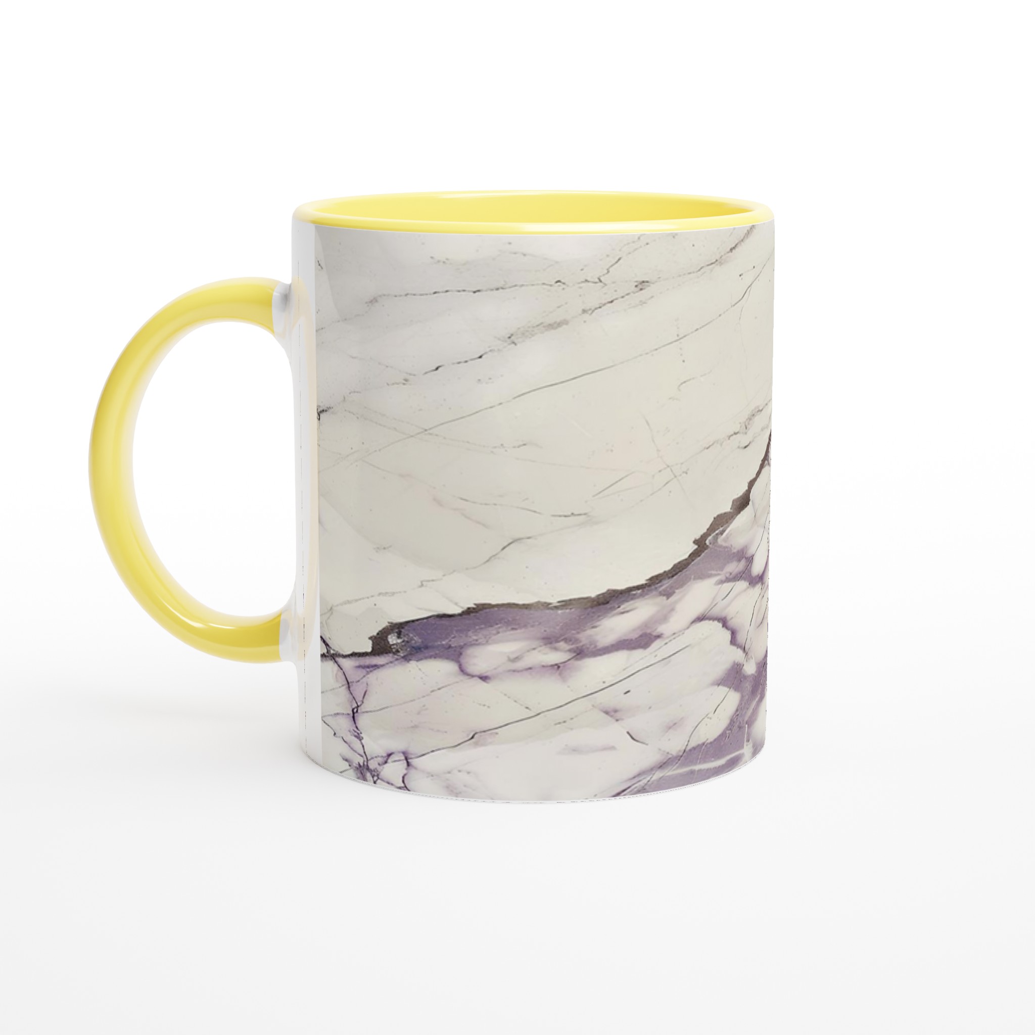 Lyxig 11oz Marmor Keramisk Mugg – Vit och Lila Marmor Mönster – Välj Bland 7 Färger 3 767e8ed7-939d-4fb8-b685-660794865b65