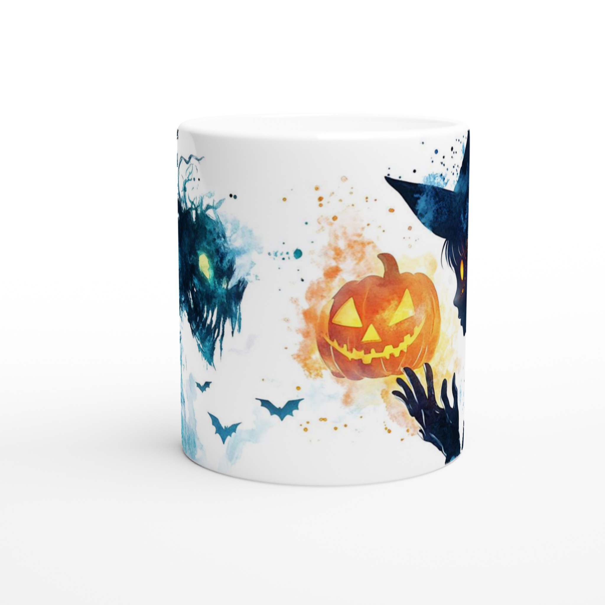 Mystisk Häxa & Pumpa Keramisk Mugg - Spöklik Design i Färgstarka Akvarelltoner 8 7680c6d1-561e-4bba-803f-9f0219b9c2d8