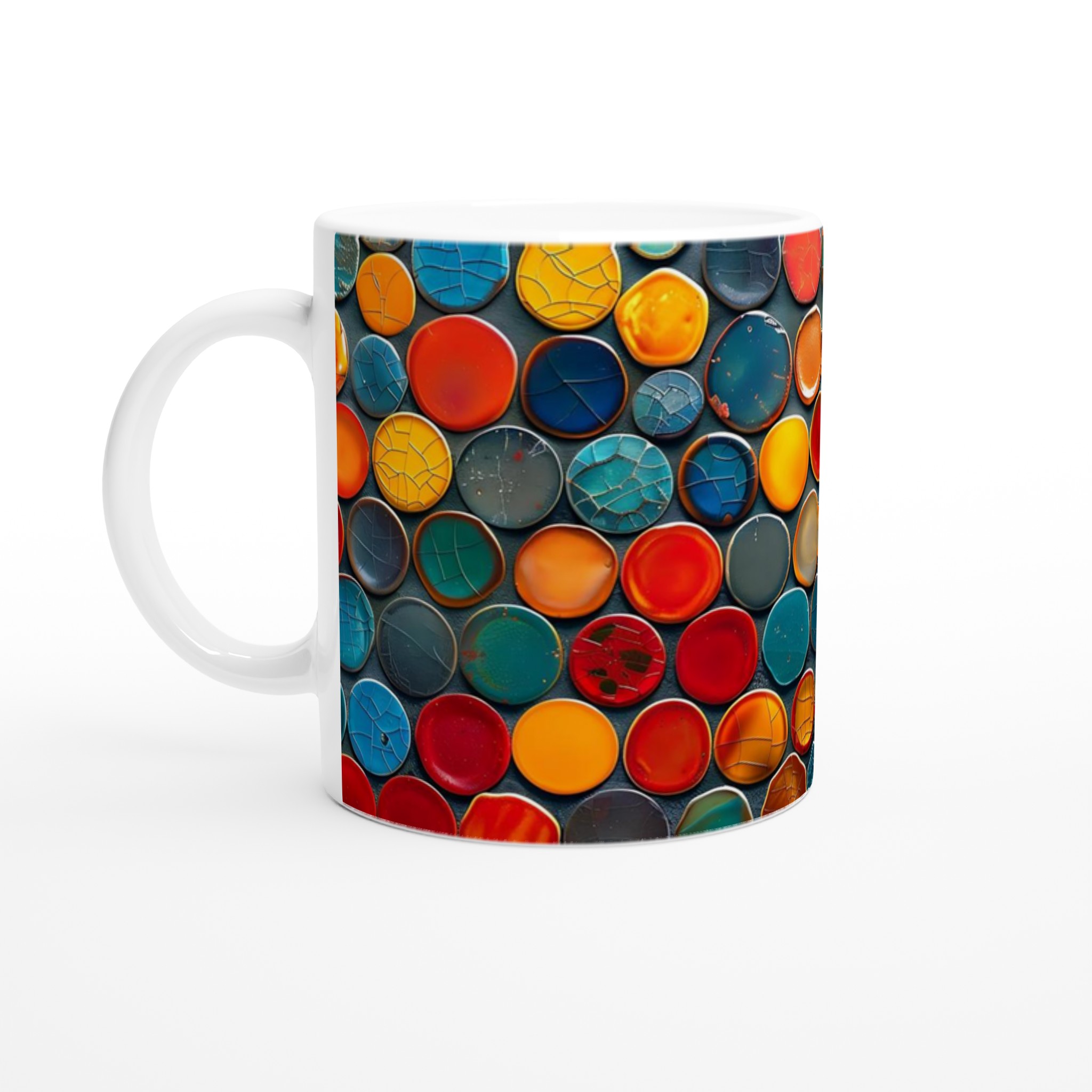 Konstnärlig 11oz Keramikmugg – Vibrerande Färgpalett och Slitstark Design för Ditt Unika Motiv 1 76b36f90-b3fb-4f6b-be97-c6df2677cf42