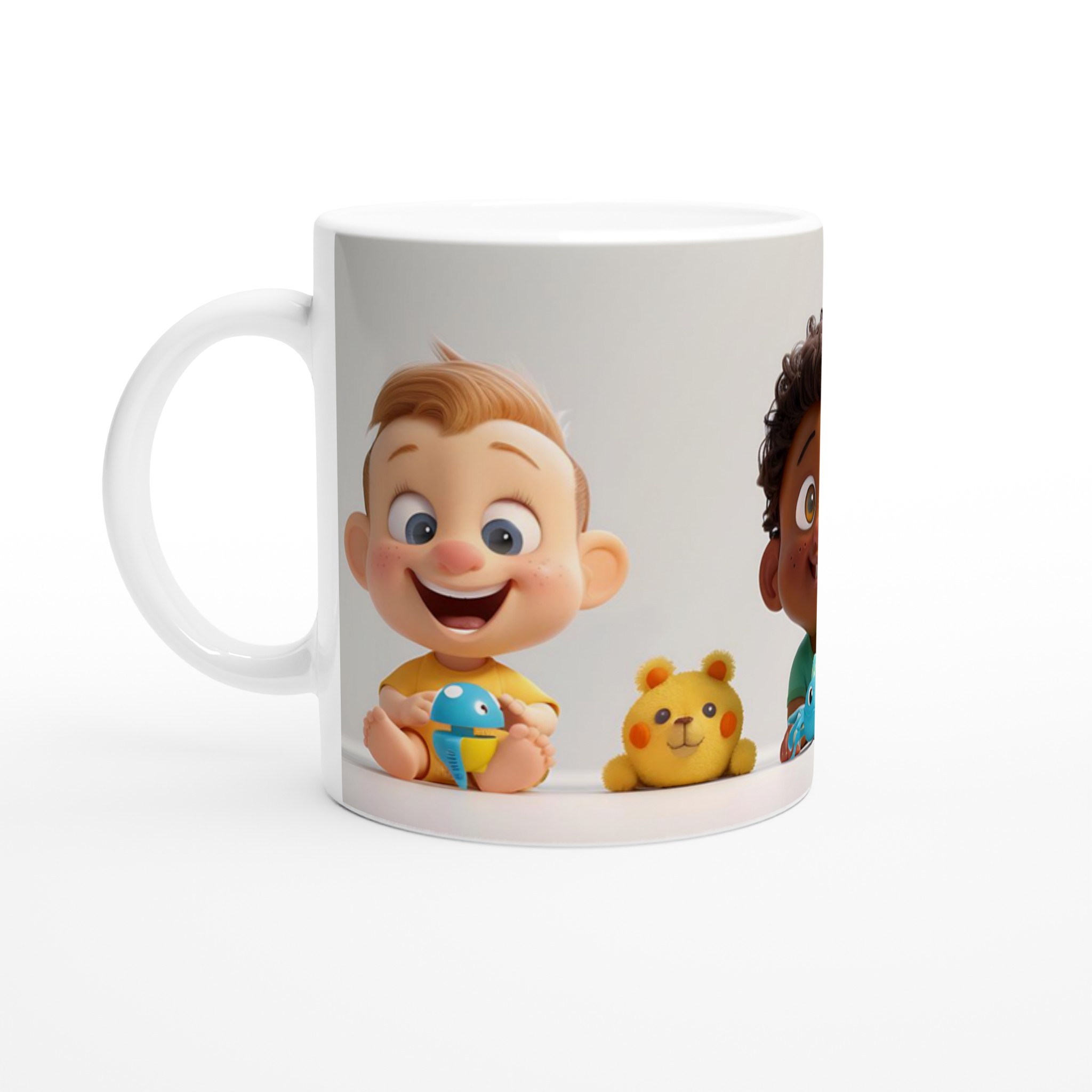 Söta Babyvänner 11oz Keramikmugg – En charmig design för din favoritdryck 1 76c464e3-18b2-4c60-adb2-bc0cec7db33c