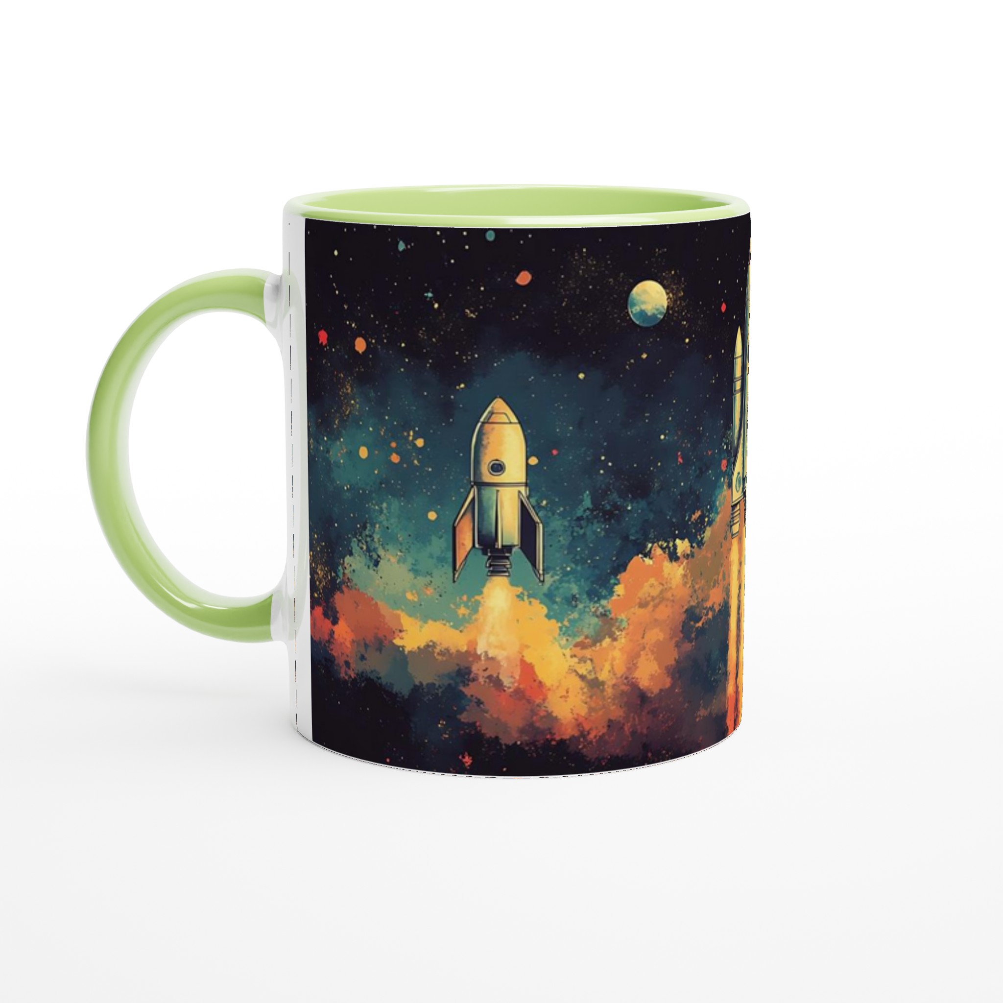 Space Voyage Keramikmugg - 11oz, Välj bland 7 Färger för Dina Intergalaktiska Äventyr 7 76f24075-3408-49e1-baf4-88d020bdaa40