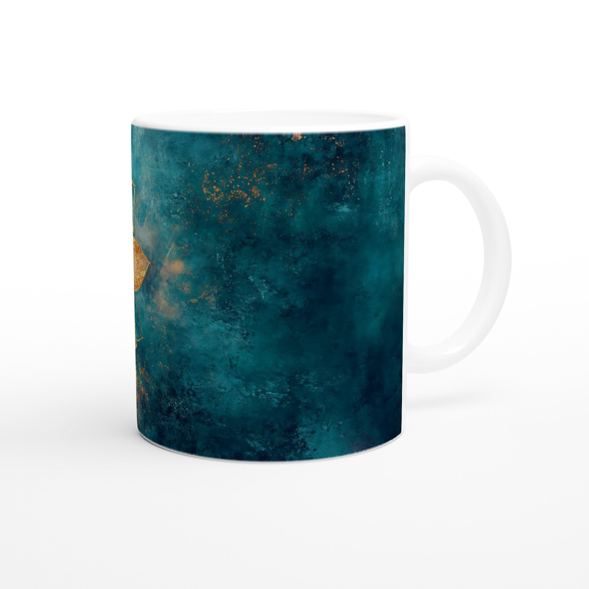 Lyxig Keramisk Mugg med Gulddetaljer & Akvarellblomma – 11oz, Välj Din Färg! 10 771163d5-0146-4829-92e7-05cd1e720345