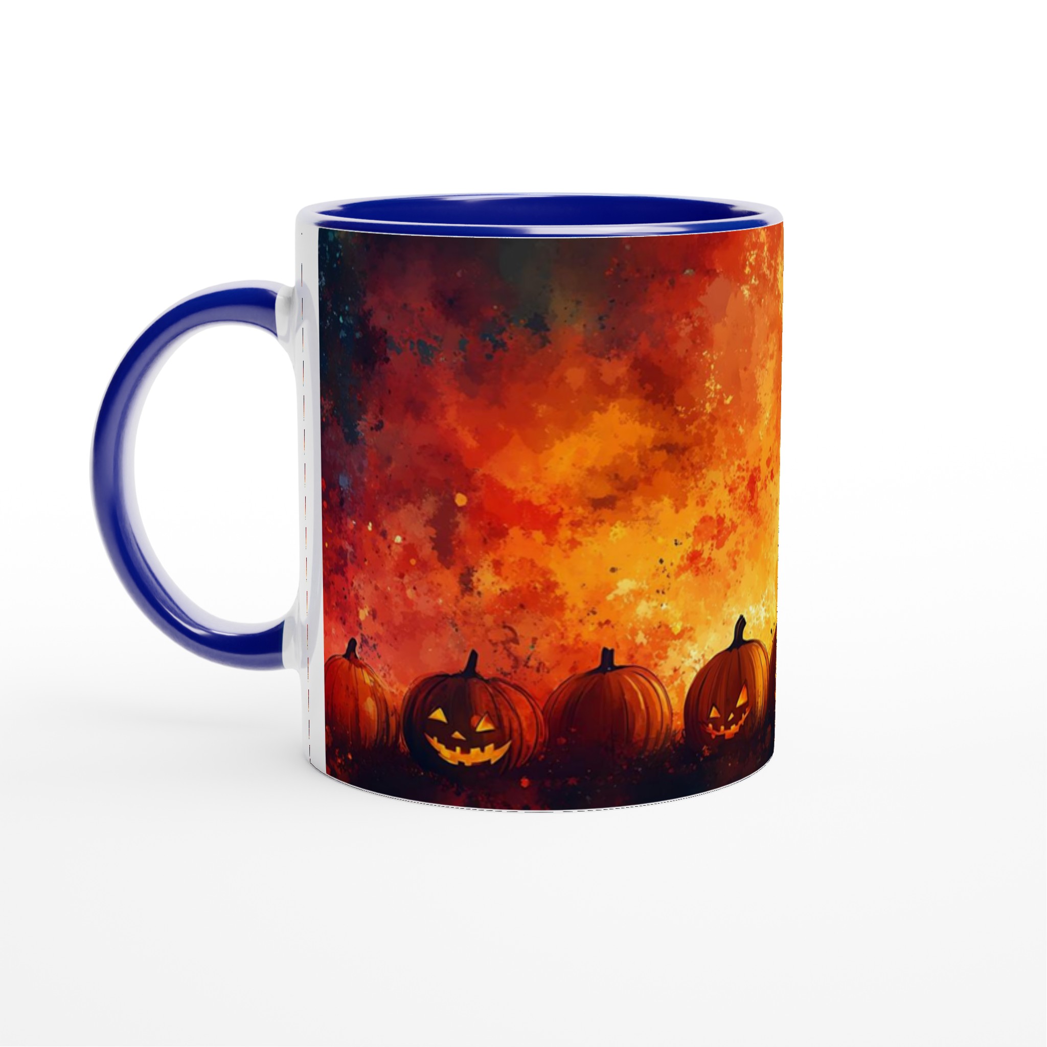 Magisk Halloween-Mugg - Dansande Silhuett & Pumpalyktor i Akvarell – Välj bland 7 Färger! 2 77292f19-c194-4eab-9b02-0c18232a673d