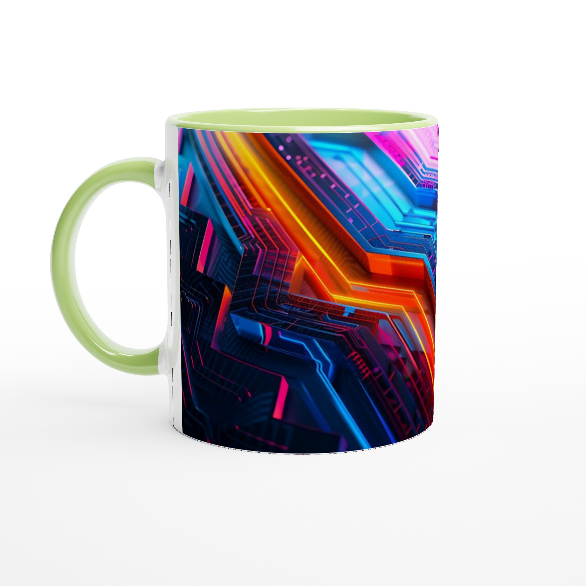 Neon Circuitry Design 11oz Keramisk Mugg – Lysande Abstrakt Konst för Din Kaffestund 7 7733cd38-b8f6-4306-9925-96753330008c