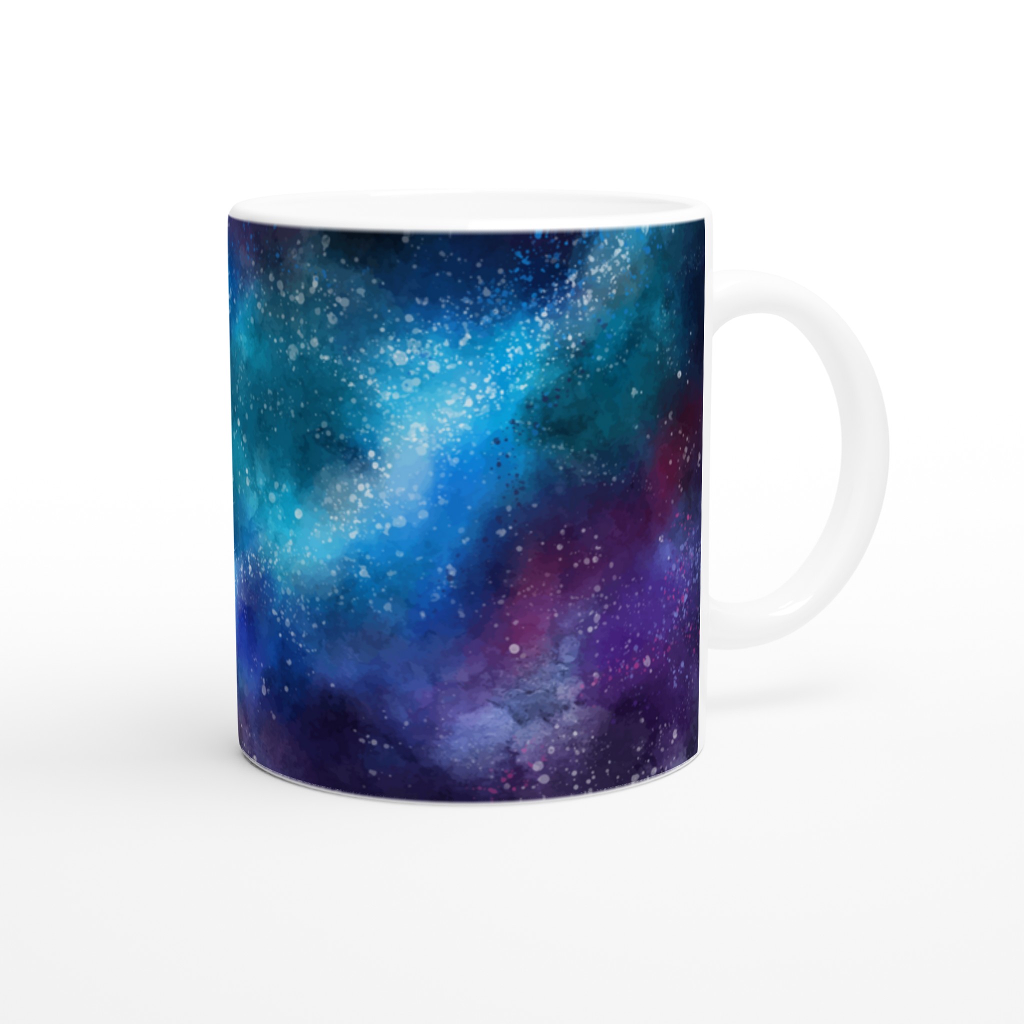 Vit 11oz keramisk mugg med drömskt galaxmotiv – välj bland sju iögonfallande keramikfärger 9 774d3f55-2780-4019-b02b-2655725d31a1