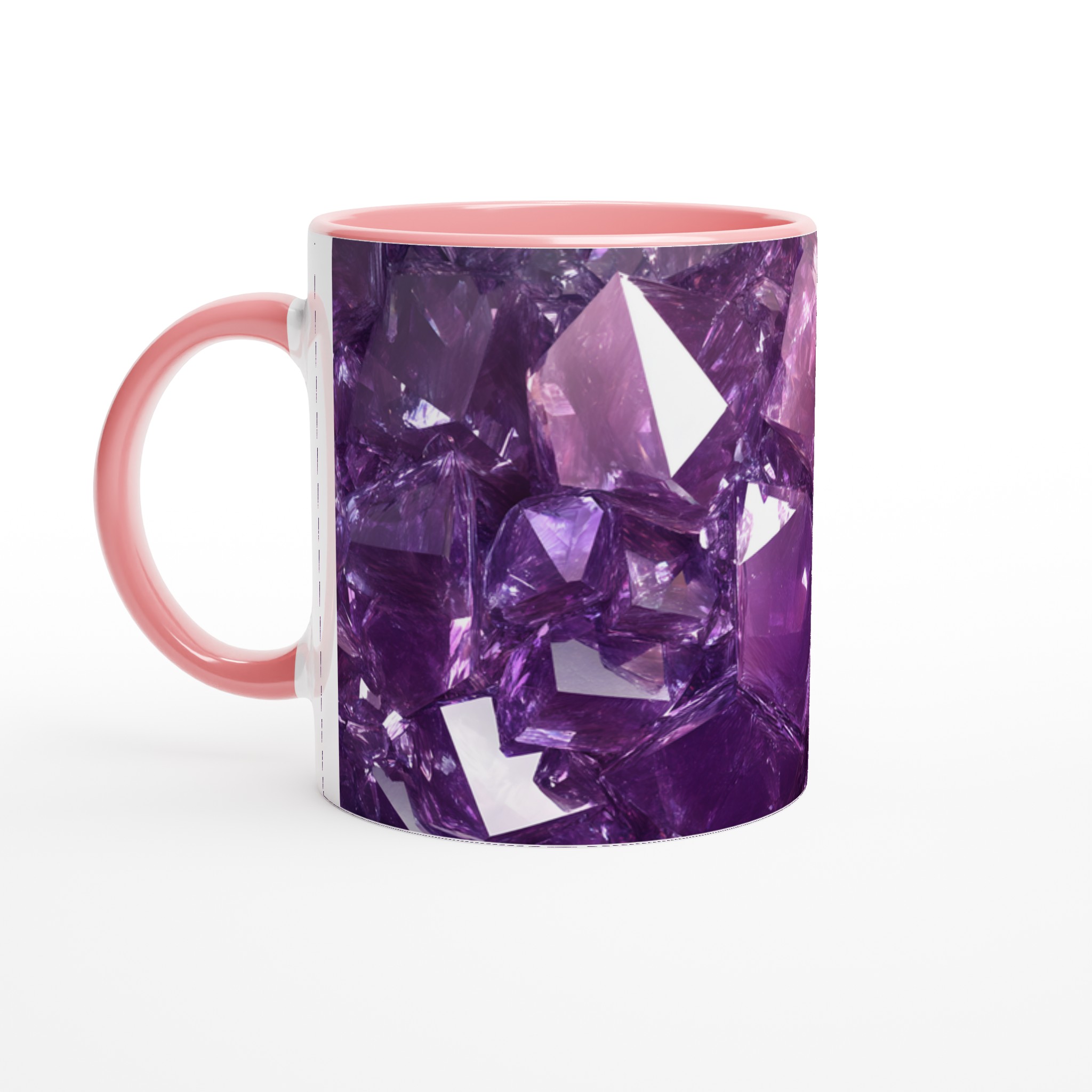 Ametistglänsande Keramisk Mugg – 11oz Kristallklar Design i Flera Färger 6 775fd0b6-4fca-4e06-9822-e3ecbe3e21e4