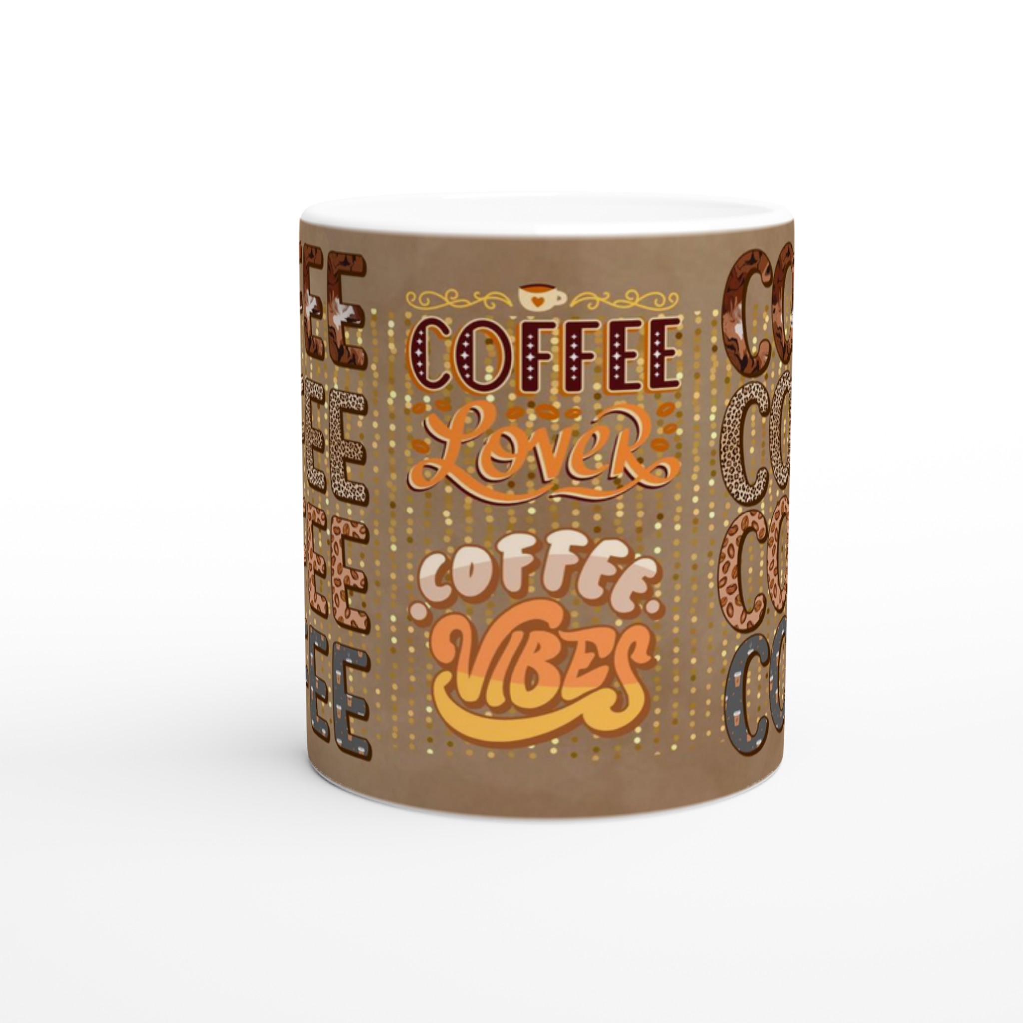 Vit 11oz keramisk mugg med unika kaffe- och djurmönster – välj din favoritfärg bland sju livfulla keramiska nyanser 8 7794575d-d69d-41b9-824f-49f25e7224a1