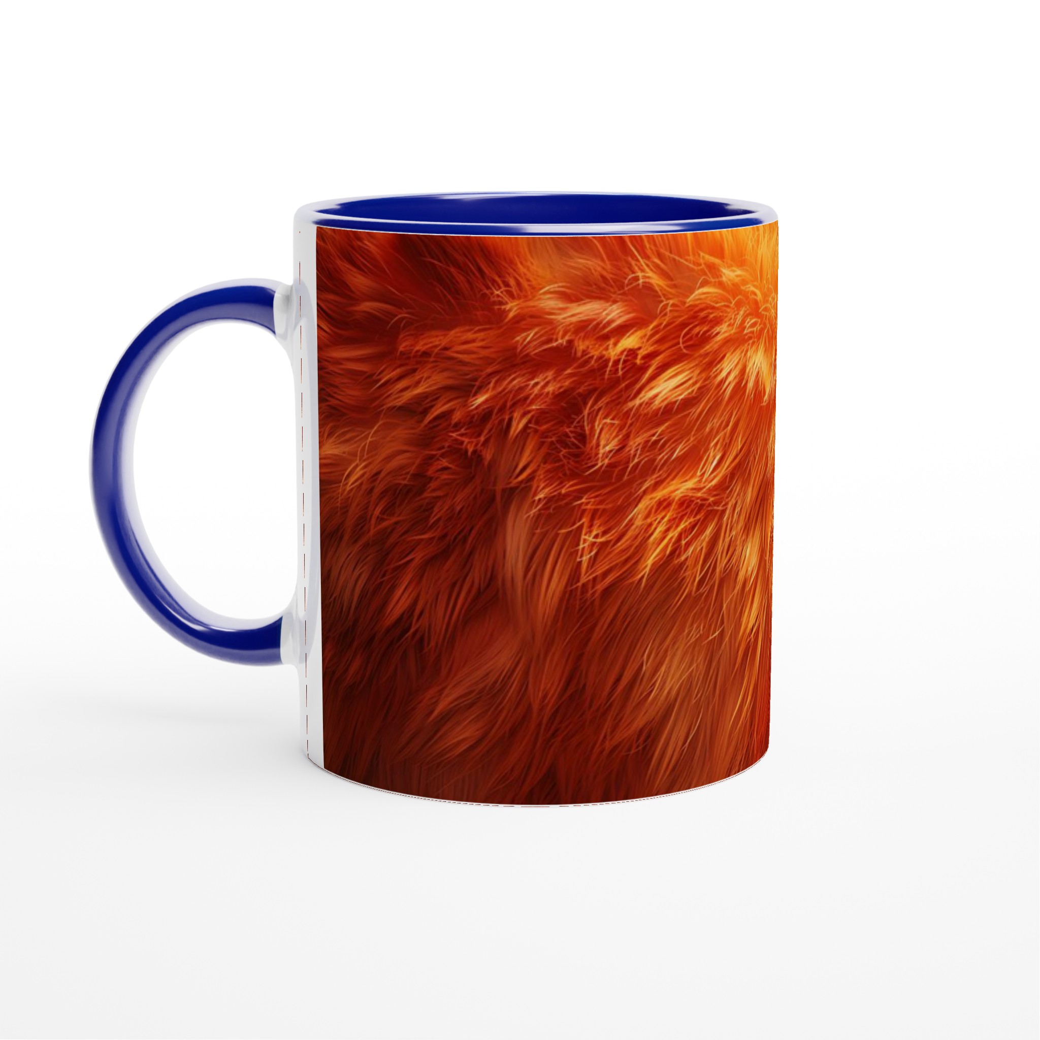 Vit 11oz Keramisk Mugg med Eldig Orange-Hårig Textur – Välj Din Personliga Färg 2 779844da-424a-4f8a-b156-839f6e016c8d