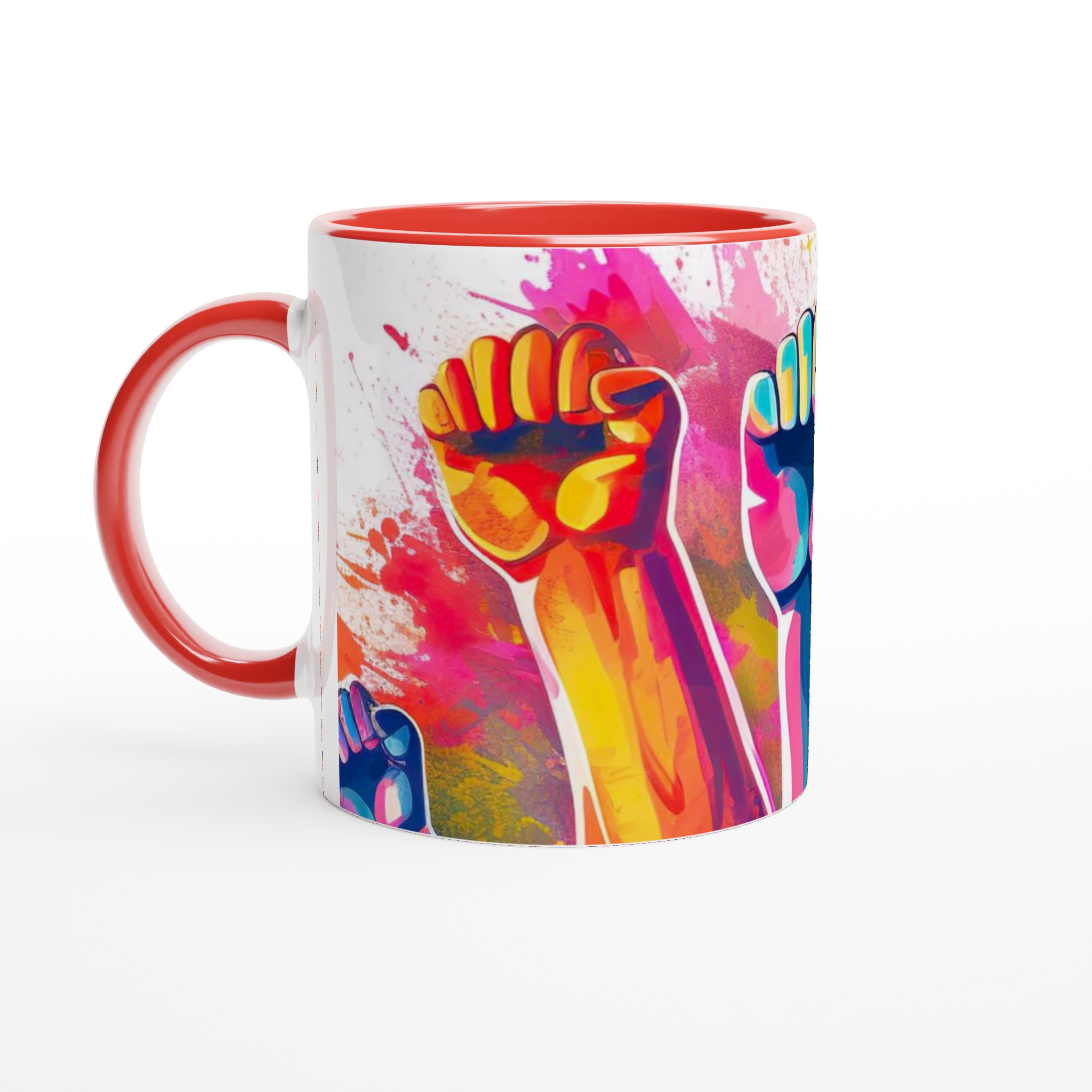 Vit 11oz keramisk mugg med färgstarka uttryck i valfri färg 5 77becd88-487f-4840-ade2-9fa96d951e8c