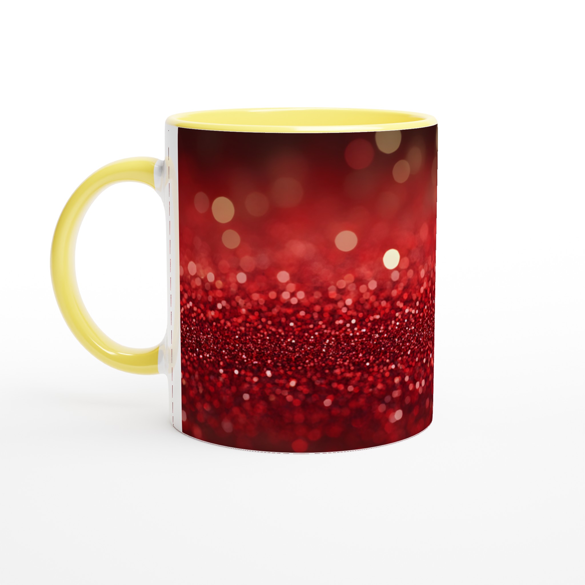 Glittrig Röd Keramisk Mugg - 11oz Favoritkopp för En Gnistrande Vardag i Ditt Val av Färg 3 77d2ad6c-5bce-4b5e-ab53-ff684c619603