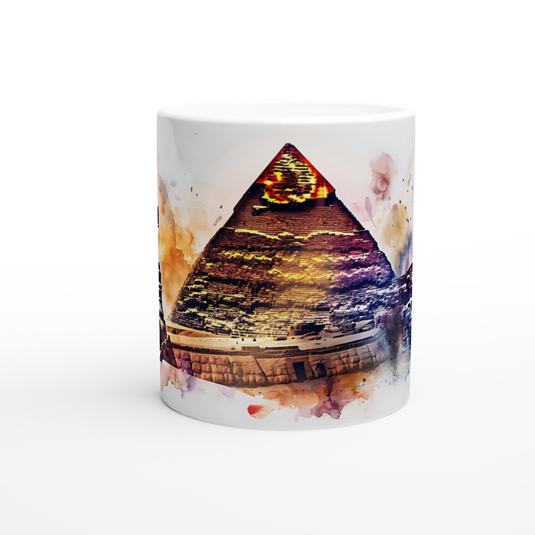 Egyptisk Akvarell Mugg - Mystisk Pyramider & Sfinxer Konst Mugg i Flera Färger 8 77dc93dc-34ae-487b-b93f-4e7804020f10