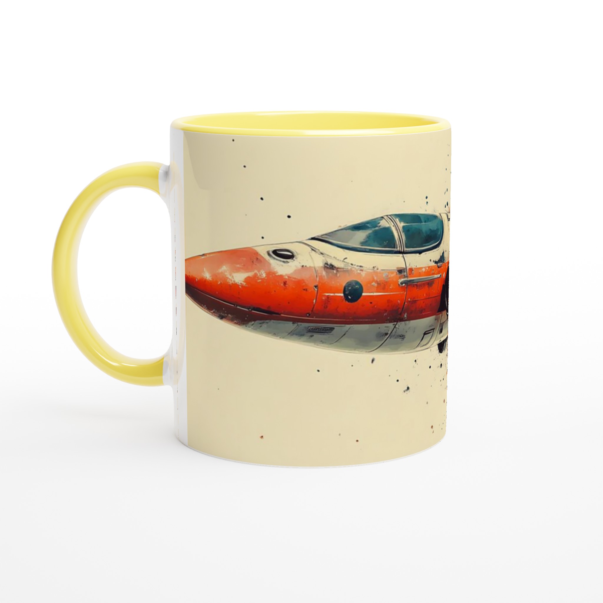 Retro Rymdskepp Keramikmugg - 11oz, Välj bland 7 Livfulla Färger för Sci-Fi Fantasten 3 77f6a29e-2d54-4c2b-b513-8dbe5dc02ee5