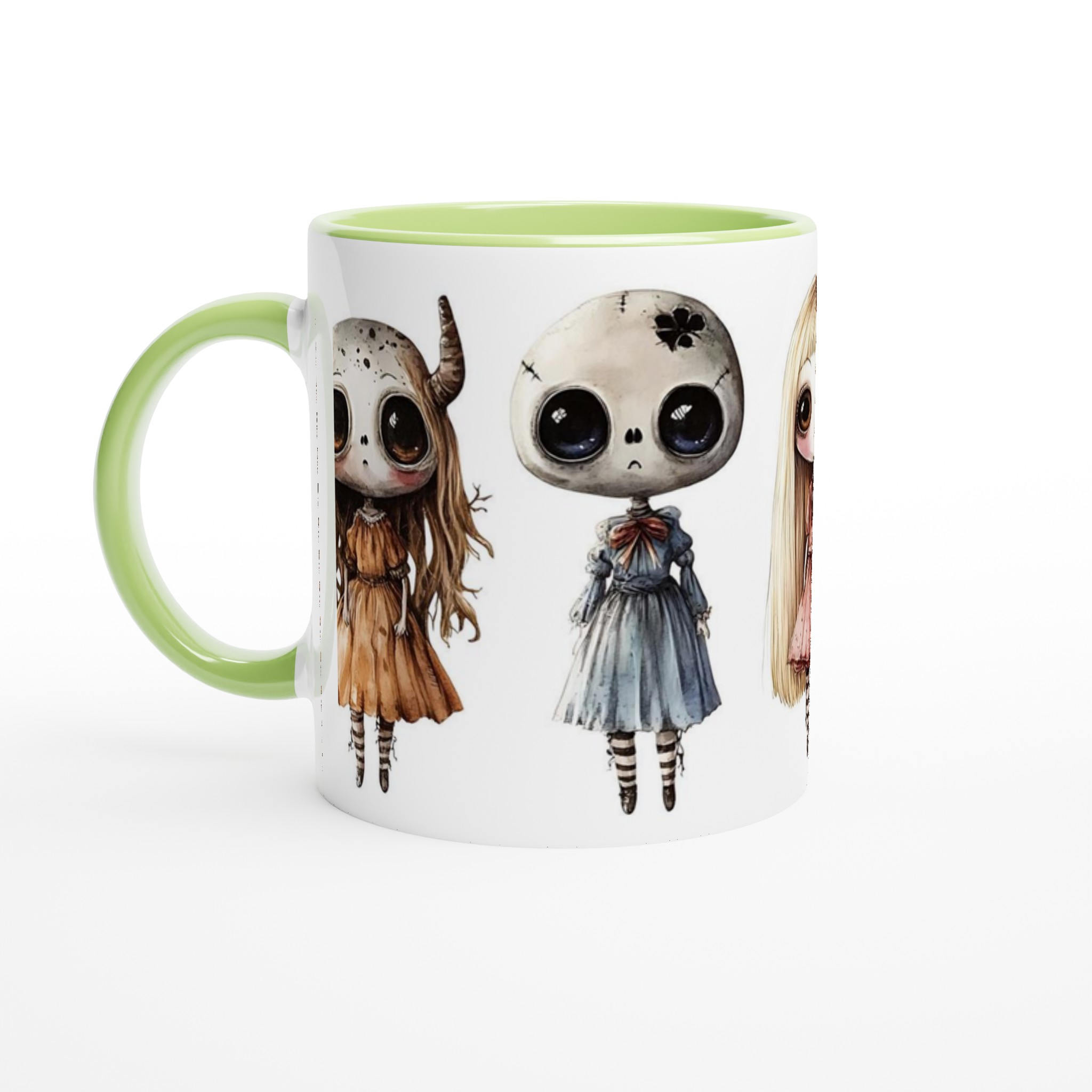 Udda Vänner Keramikmugg - Gotisk Chibi Stil med Stora Ögon. Välj din färg! 7 77fc9e1d-f415-473a-88d9-0ed93c04a40d