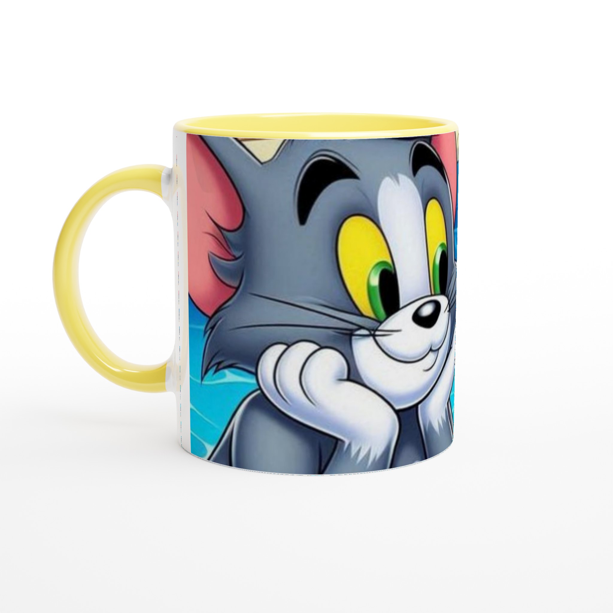 Vit 11oz keramisk mugg med färgstarkt Tom & Jerry-motiv i flera keramiska färger 3 78015890-79c1-4096-9bc7-f64646dbfa67