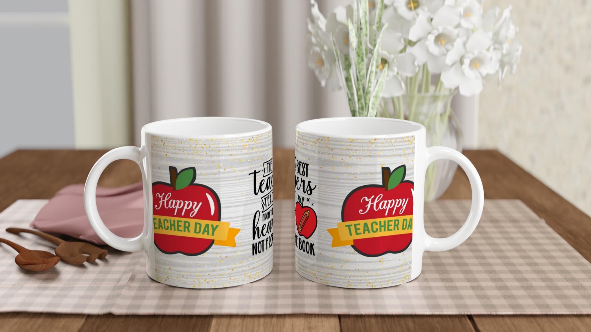 Pedagogmugg: "Teach from the Heart" – En perfekt present till läraren i ditt val av färgstarka keramikmuggar 10 783a8d78-3d8c-415c-b5f5-b96c6350064b