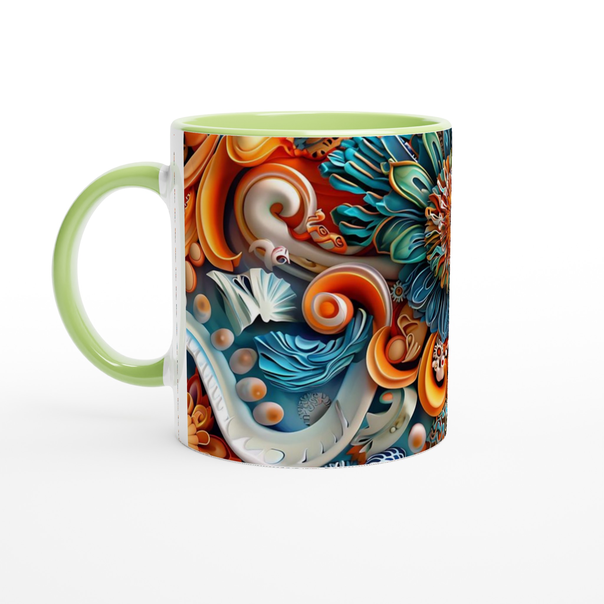 Abstrakt Mandala 11oz Keramikmugg – Livliga Färger för Din Kaffestund 7 784cab12-683f-468c-8730-15874d1328b6