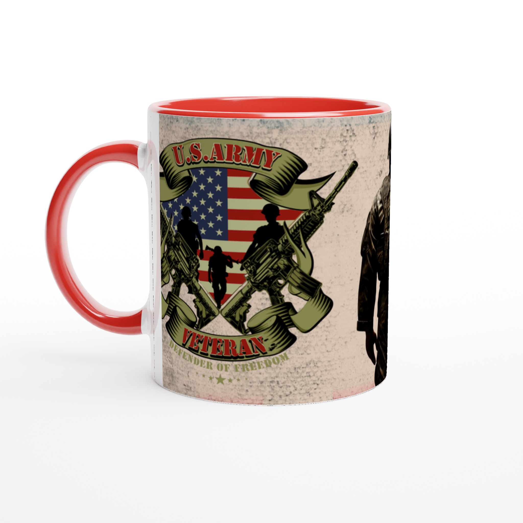 U.S. Army Veteran Ceramic Mug – Honoring Defense in Classic White and Bold Colors 5 78b83338-d021-44b0-8d43-381235a30ffd