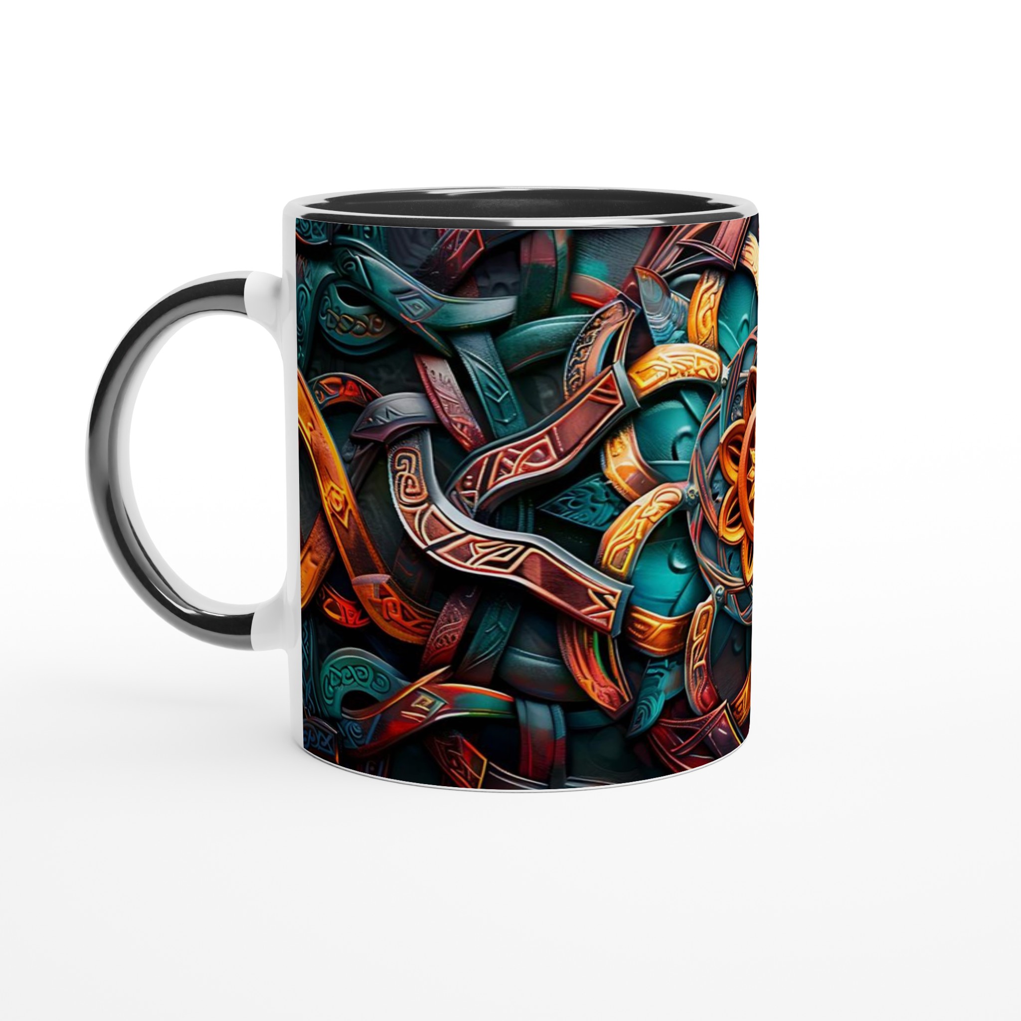 Mytisk Keltisk Knutmugg – 11 oz Keramisk Kaffemugg i Valfri Färg 4 791cd1fd-a6af-4e05-bd0a-d4a153370158