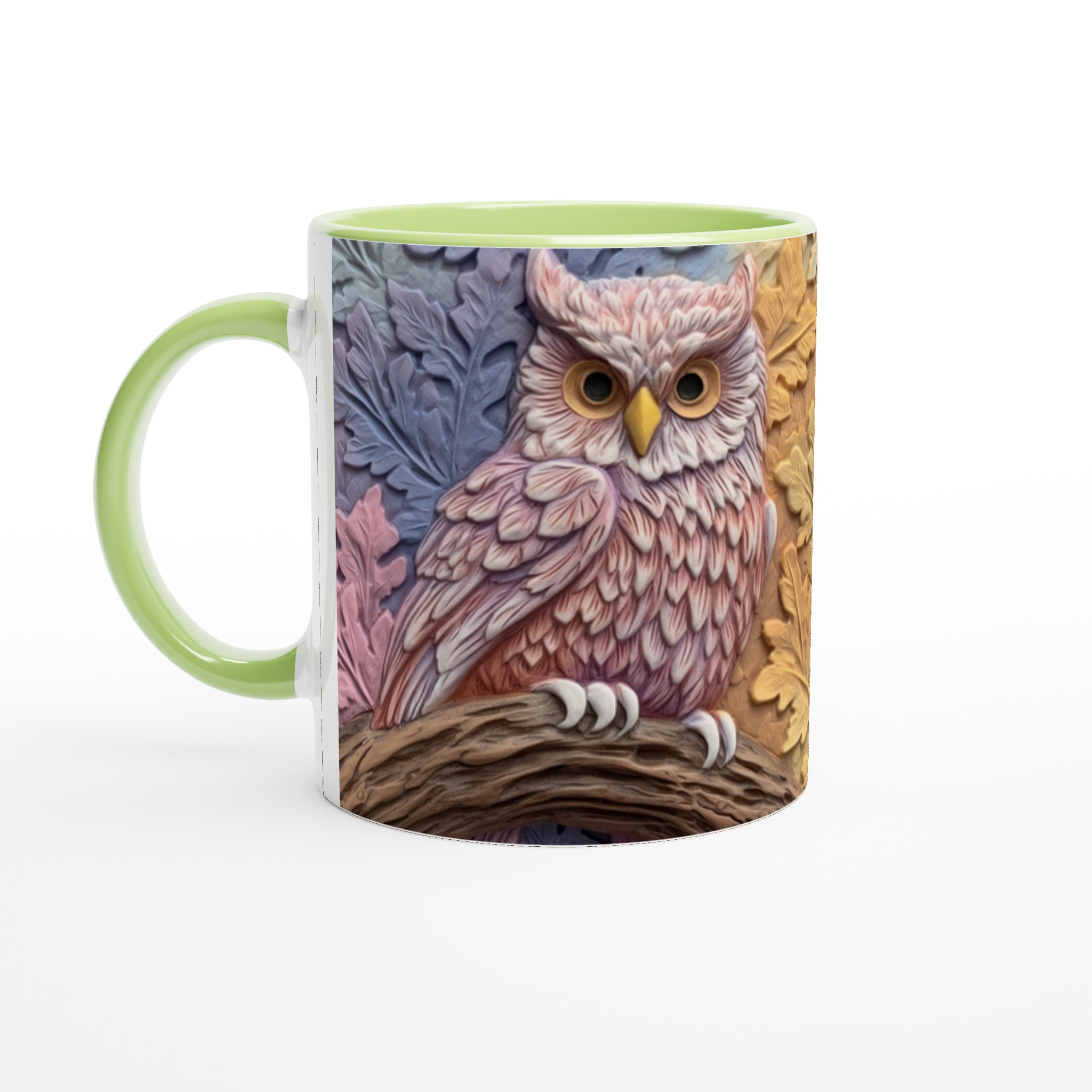 Elegant Keramisk Mugg med Ugglemotiv i Dova Pasteller – Välj Din Färg 7 7938f05b-51b7-4da0-9a63-23772d24dc85