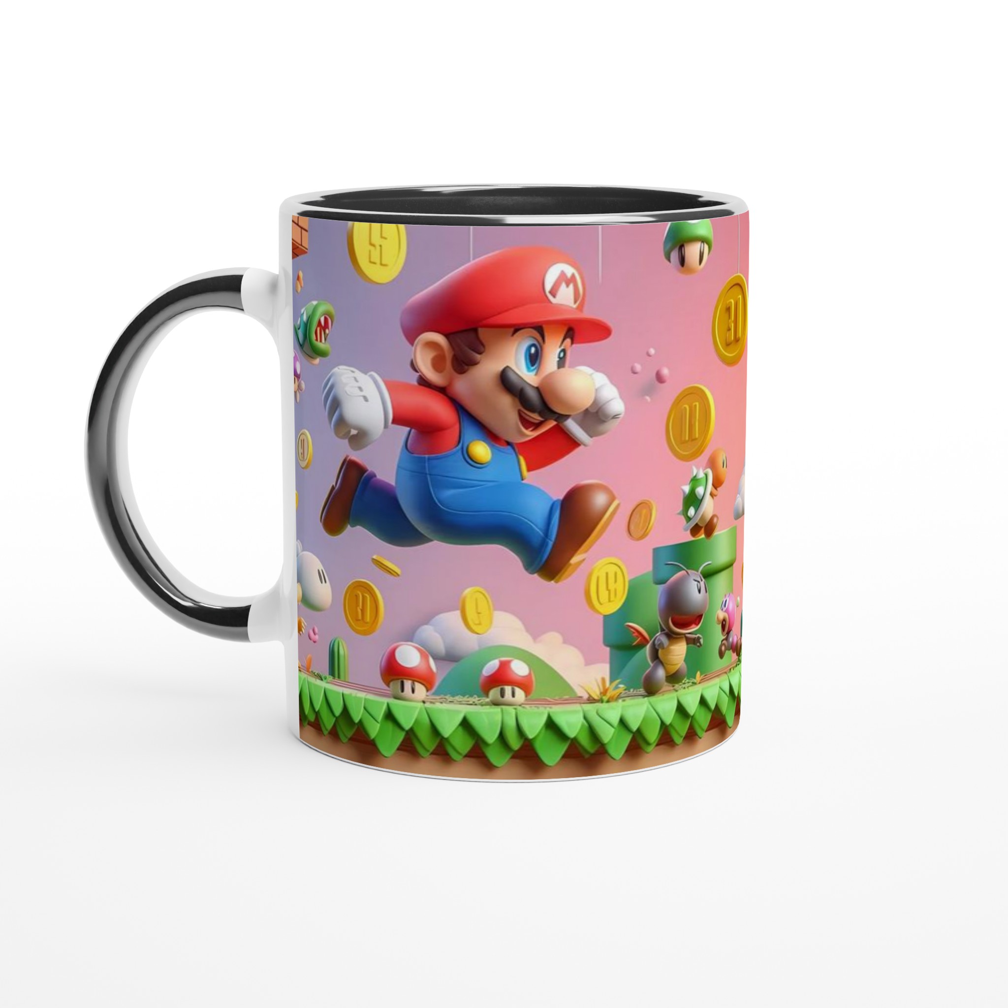 Vit 11oz keramisk mugg med spelinspirerat designval i sju livfulla färger 4 79438228-0485-4340-95a1-8af9628368df