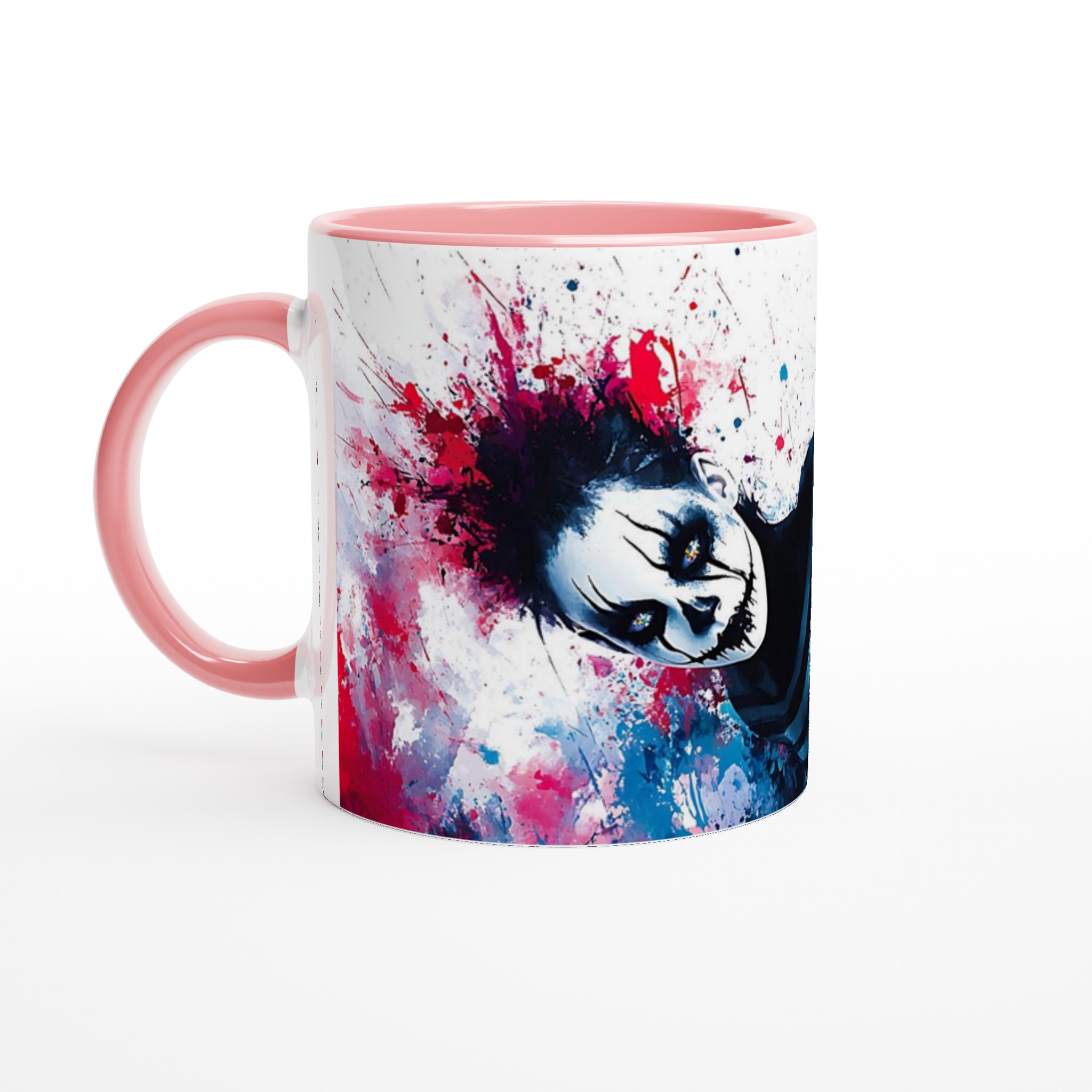 Abstrakt Clownskräck Keramisk Mugg - Levande Konstnärlig Kaffekopp 7 79491c69-75f7-4e5d-8819-cf3e5bbed11b
