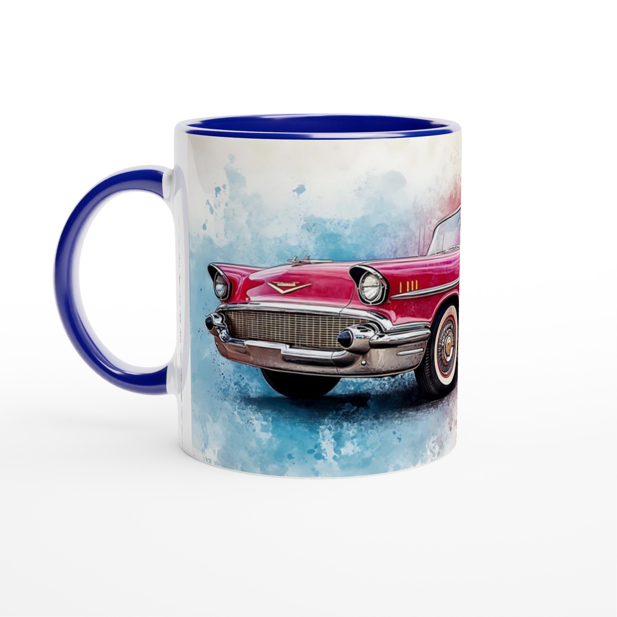 Klassisk 50-tals Bil Akvarellmugg – Nostalgisk Design i Ditt Val av Färg 2 794990cb-753f-452a-9cd1-1dffb2d8af38