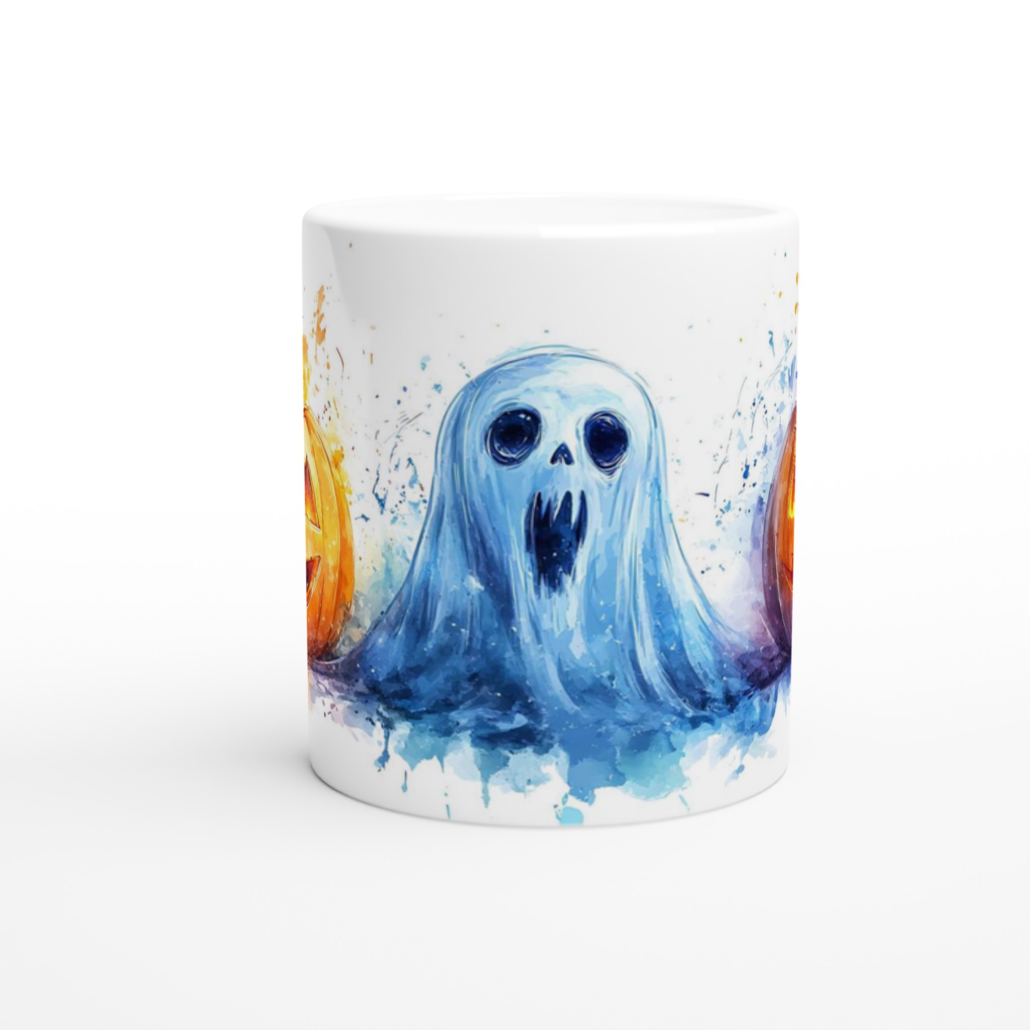 Spooky Watercolor Halloween Mugg - Pumpa & Spöke - Välj din favoritfärg 8 794ef0a5-0c20-4663-a02a-f973ceb44f66