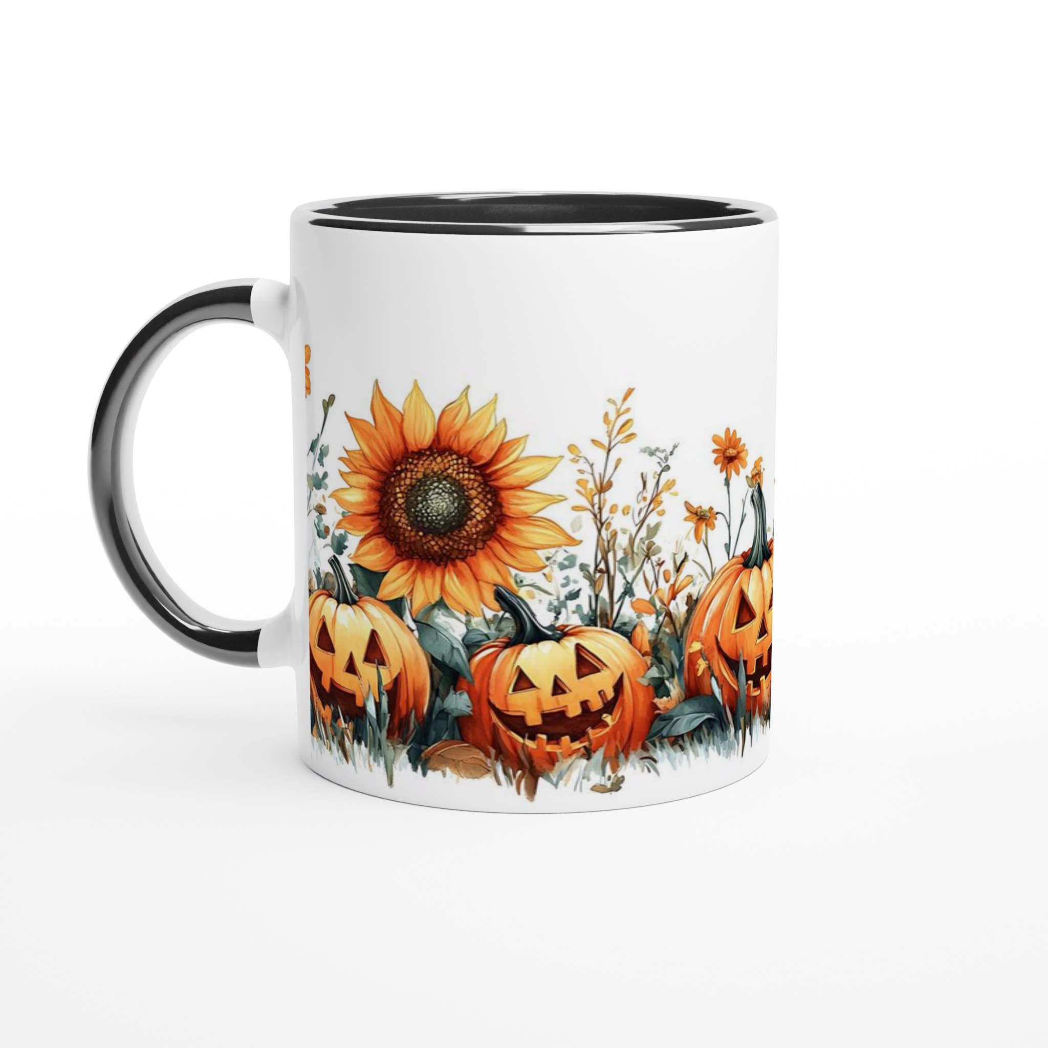 Mysig Halloween Mugg – Pumpor & Solrosor i Vattenfärg | Välj din favoritfärg! 4 79af8ba3-07f6-4b89-bccd-879553ce20b0